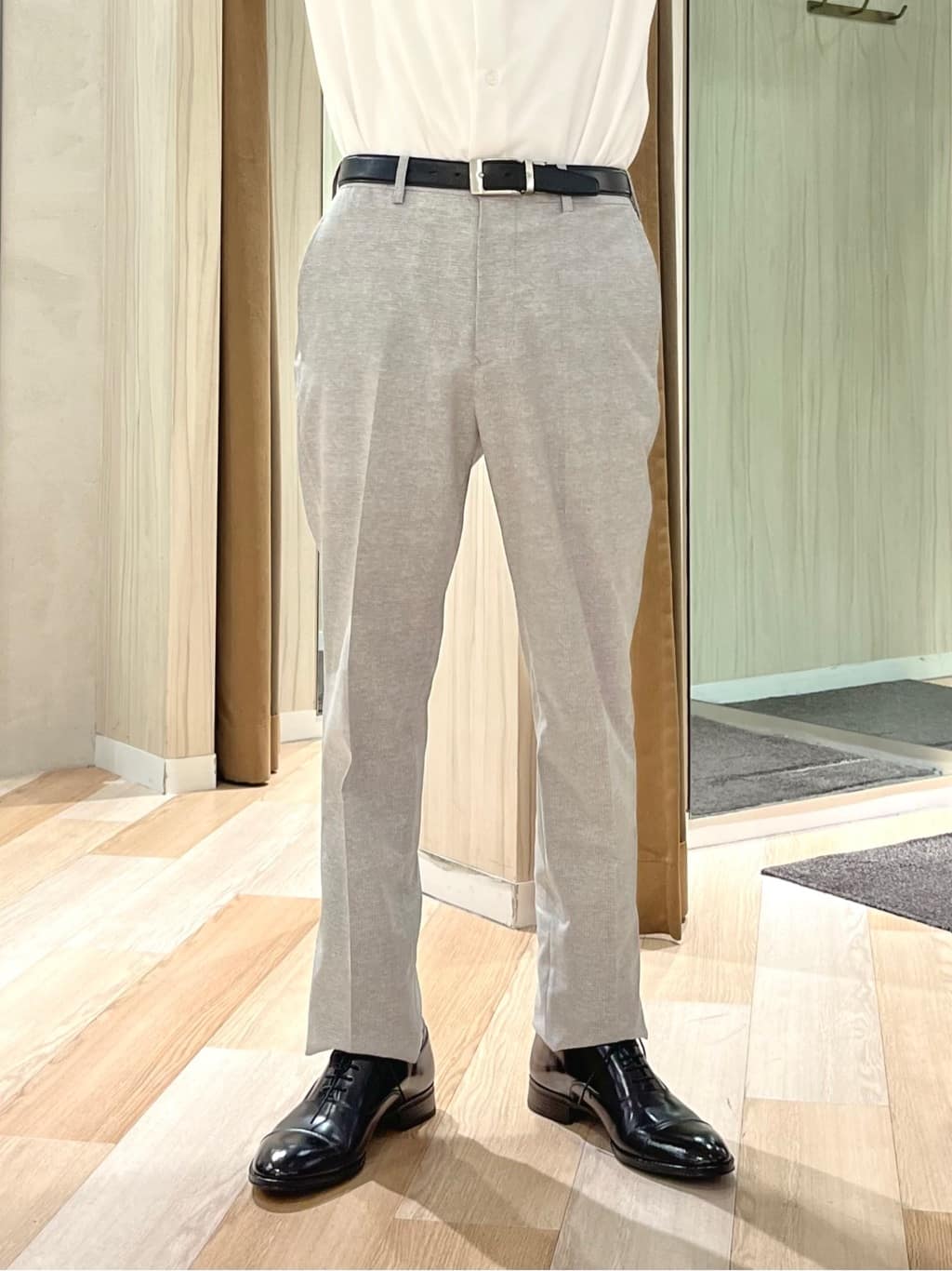 URAさんの「TAKEO KIKUCHI｜【抗菌防臭】COOL DOTS（R）ドビープリント パンツ」を使ったコーディネート