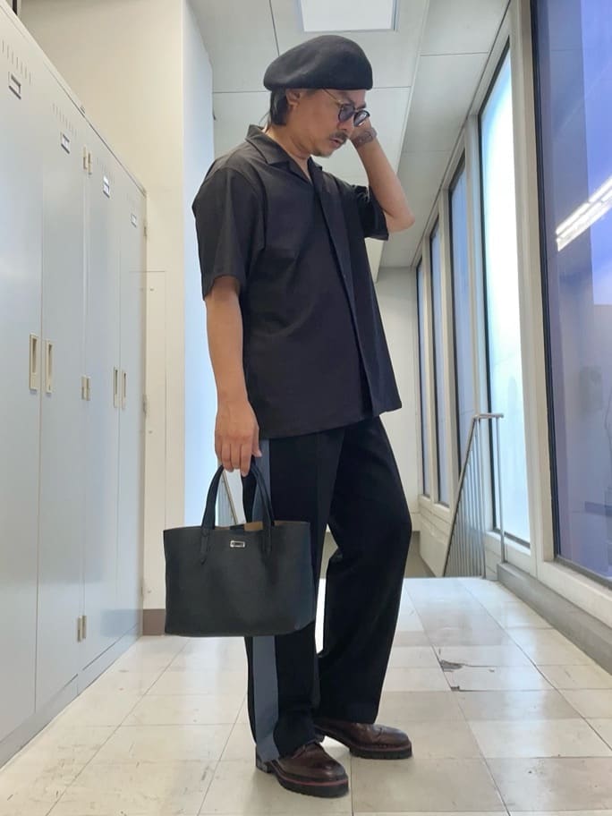 MAKOTO AIさんの「TAKEO KIKUCHI｜【COOL CITY WEAR】エアートール オープンカラーシャツ /接触冷感・通気性」を使ったコーディネート