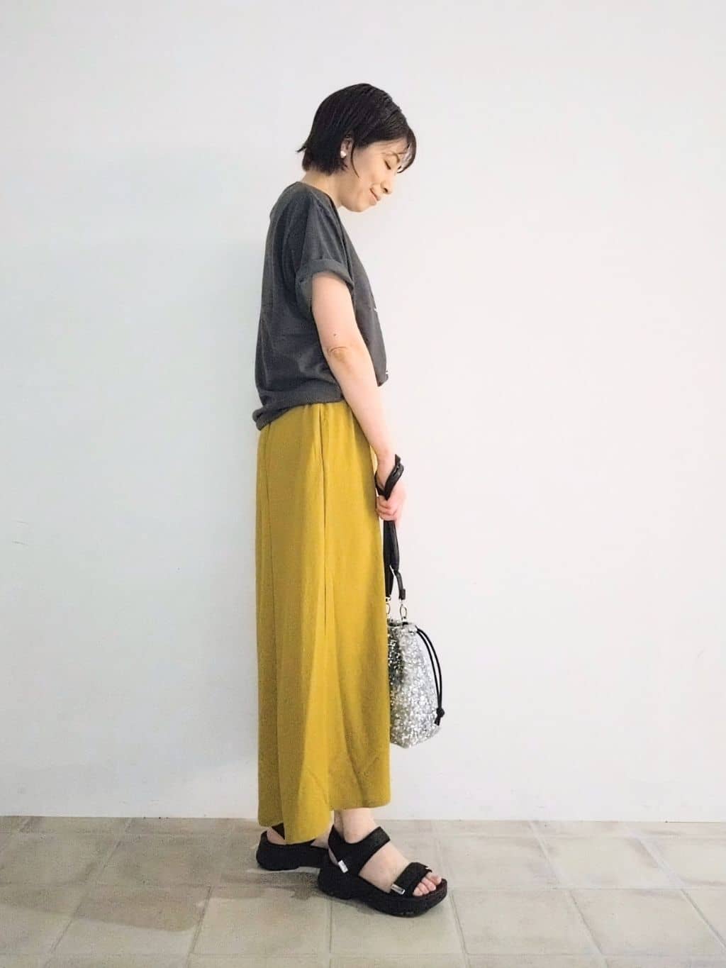 miomioさんの「SHOO･LA･RUE｜【PEANUTS】ひんやりTシャツ」を使ったコーディネート