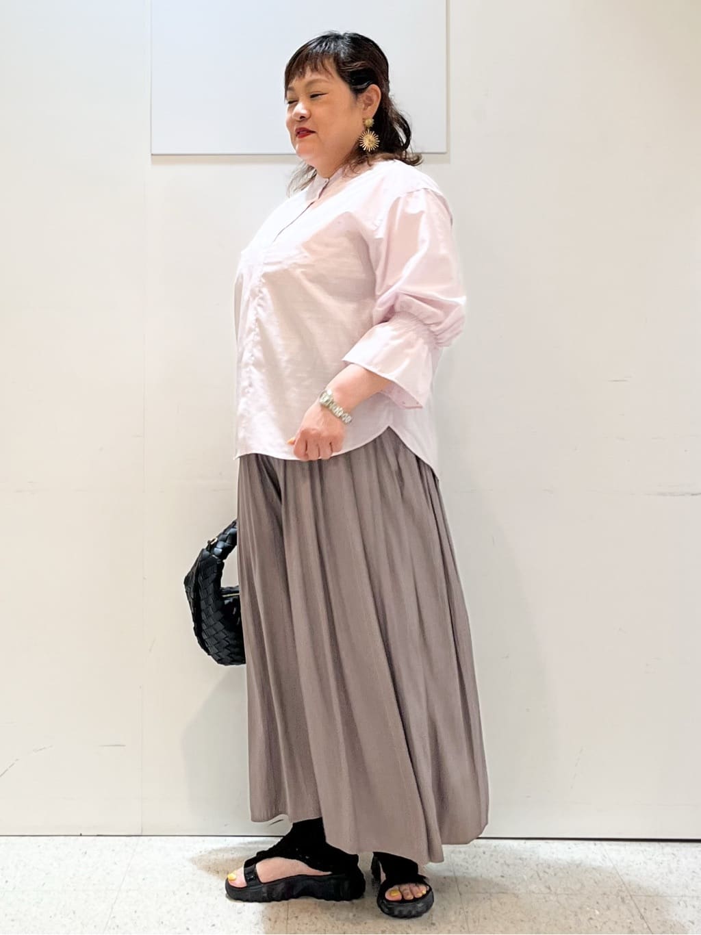 kimmyさんの「Reflect｜【ウエストゴム仕様／長く着られる◎】スカーチョパンツ」を使ったコーディネート