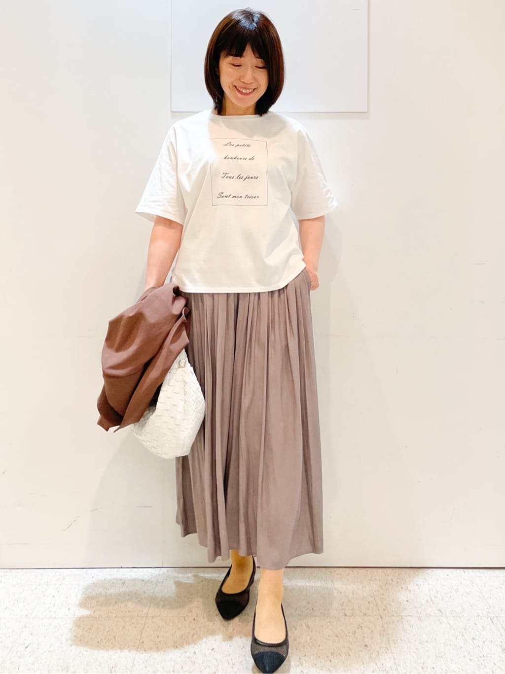 めいさんの「Reflect｜【ウエストゴム仕様／長く着られる◎】スカーチョパンツ」を使ったコーディネート