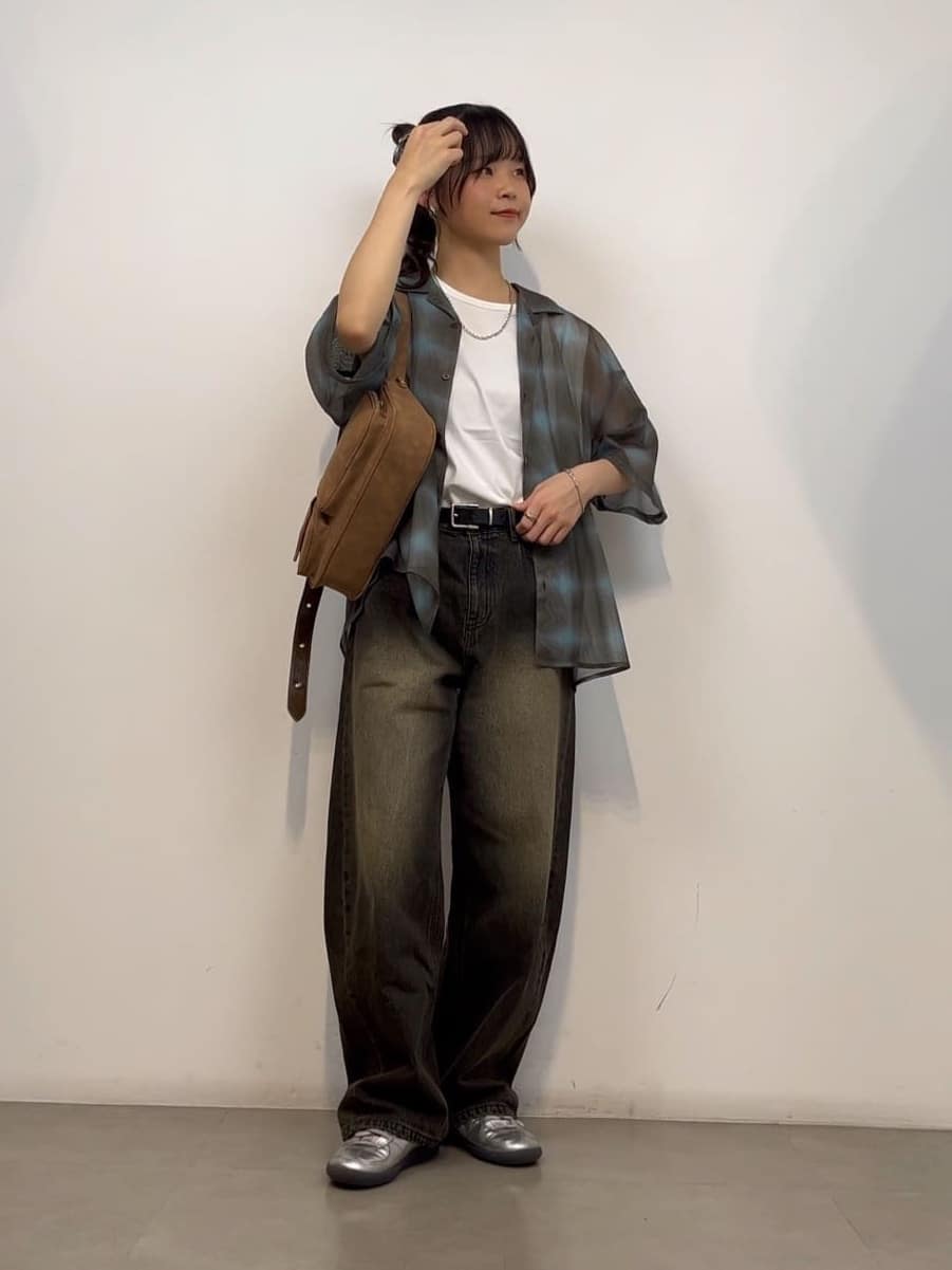 リンナさんの「TAKEO KIKUCHI｜◆バレルデニムパンツ」を使ったコーディネート