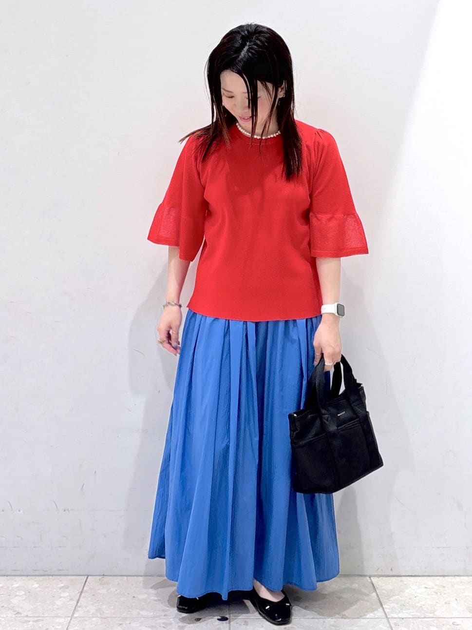 mameさんの「OPAQUE.CLIP｜【定番/6color】名品フラットバレエシューズ」を使ったコーディネート