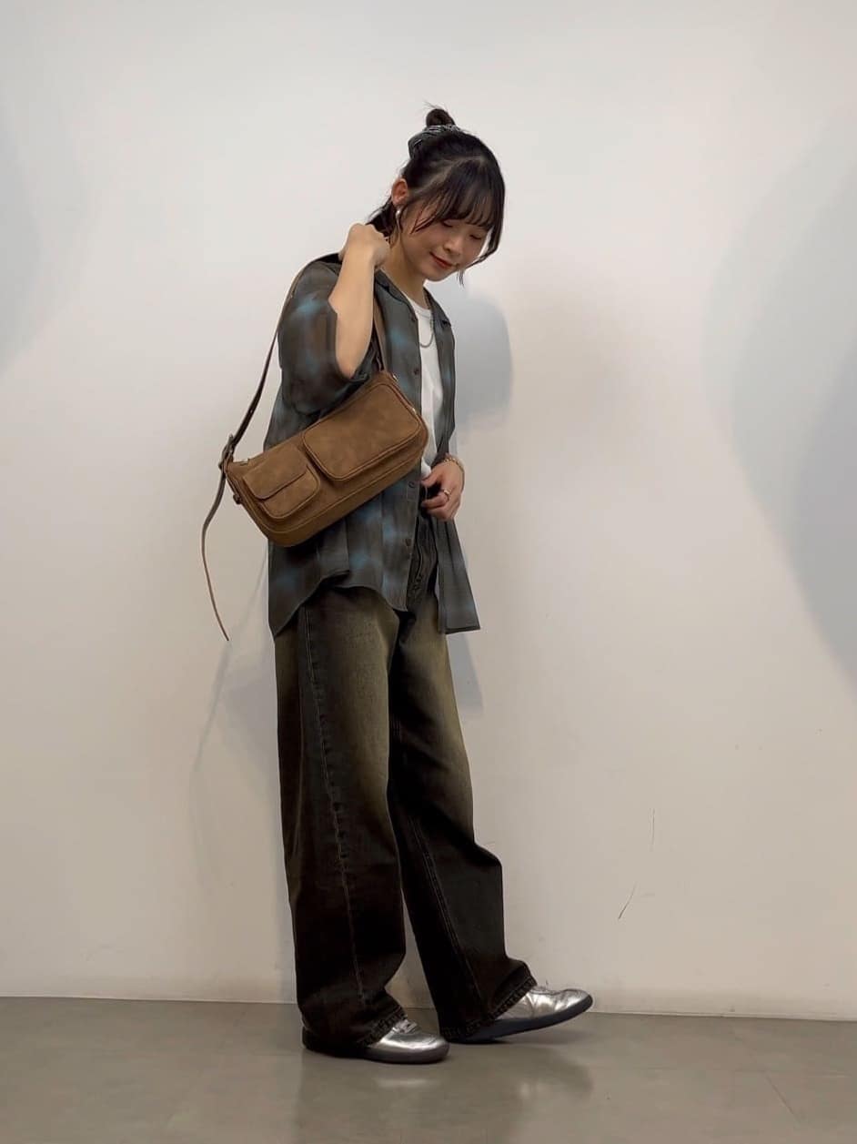 リンナさんの「TAKEO KIKUCHI｜◆バレルデニムパンツ」を使ったコーディネート