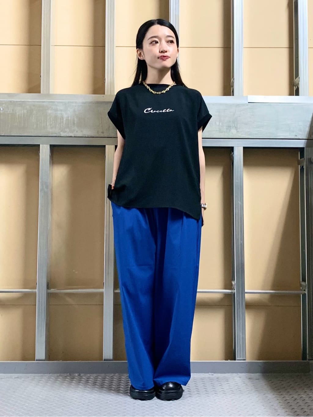 sahoさんの「THE SHOP TK｜ウエストシャーリングパンツ【撥水/接触冷感/UV/洗濯機OK】」を使ったコーディネート