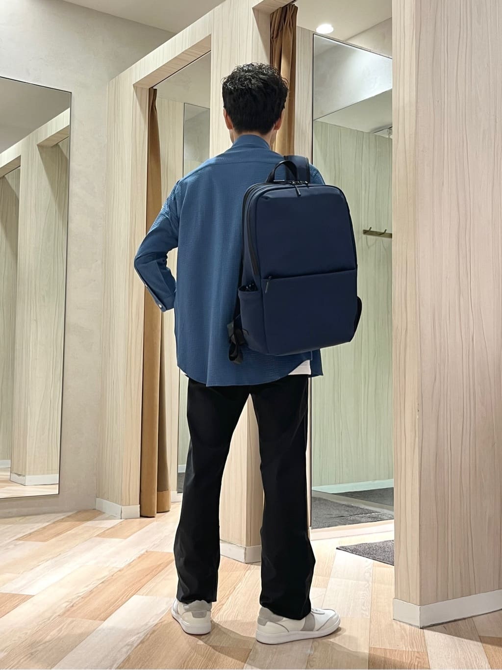 URAさんの「TAKEO KIKUCHI｜【Made in JAPAN】播州織 ストレッチ パンツ」を使ったコーディネート