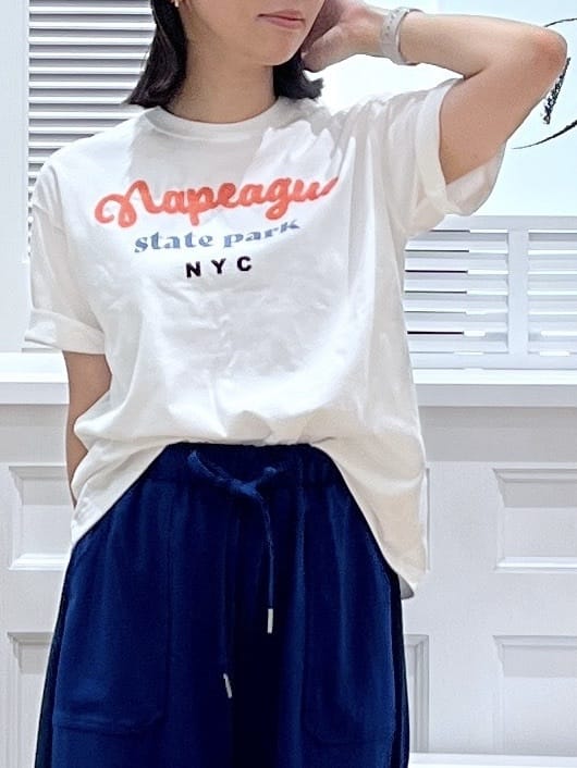 canaさんの「Dessin｜【洗える】オーガニックコットンロゴTシャツ」を使ったコーディネート