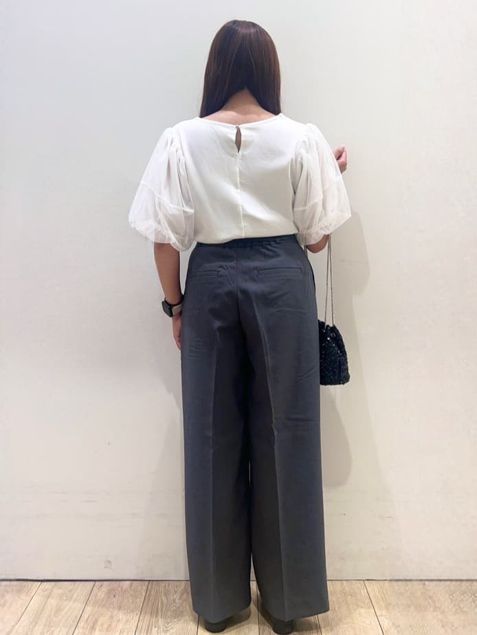 Ririさんの「index｜チュールドッキングバルーントップス【洗濯機洗い可／接触冷感】」を使ったコーディネート