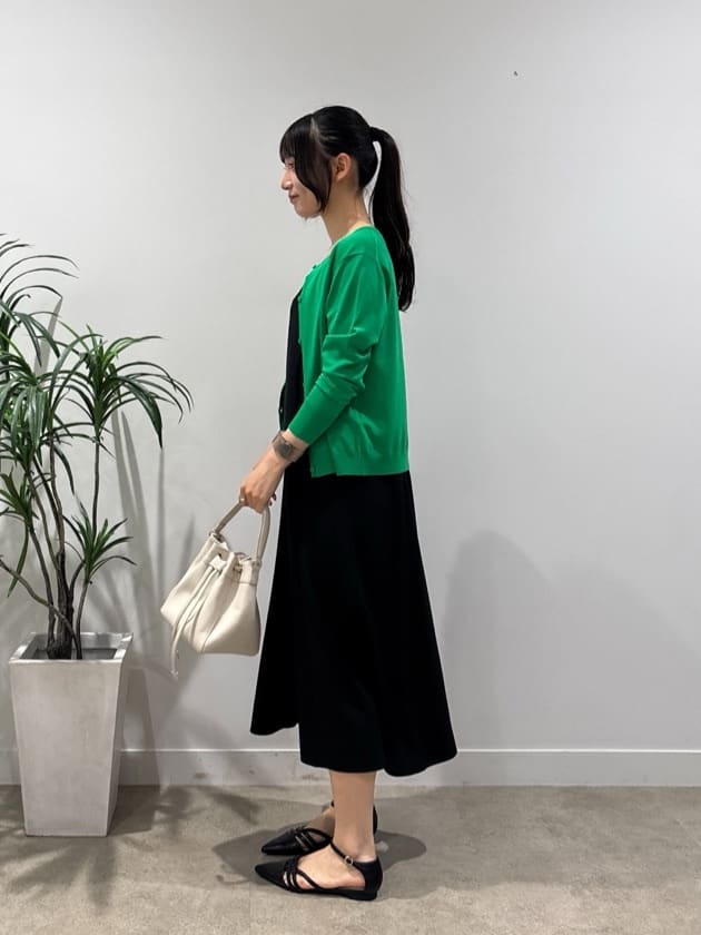 ibukiさんの「INDIVI｜【UVケア】エアリージョーゼット キャミワンピース」を使ったコーディネート