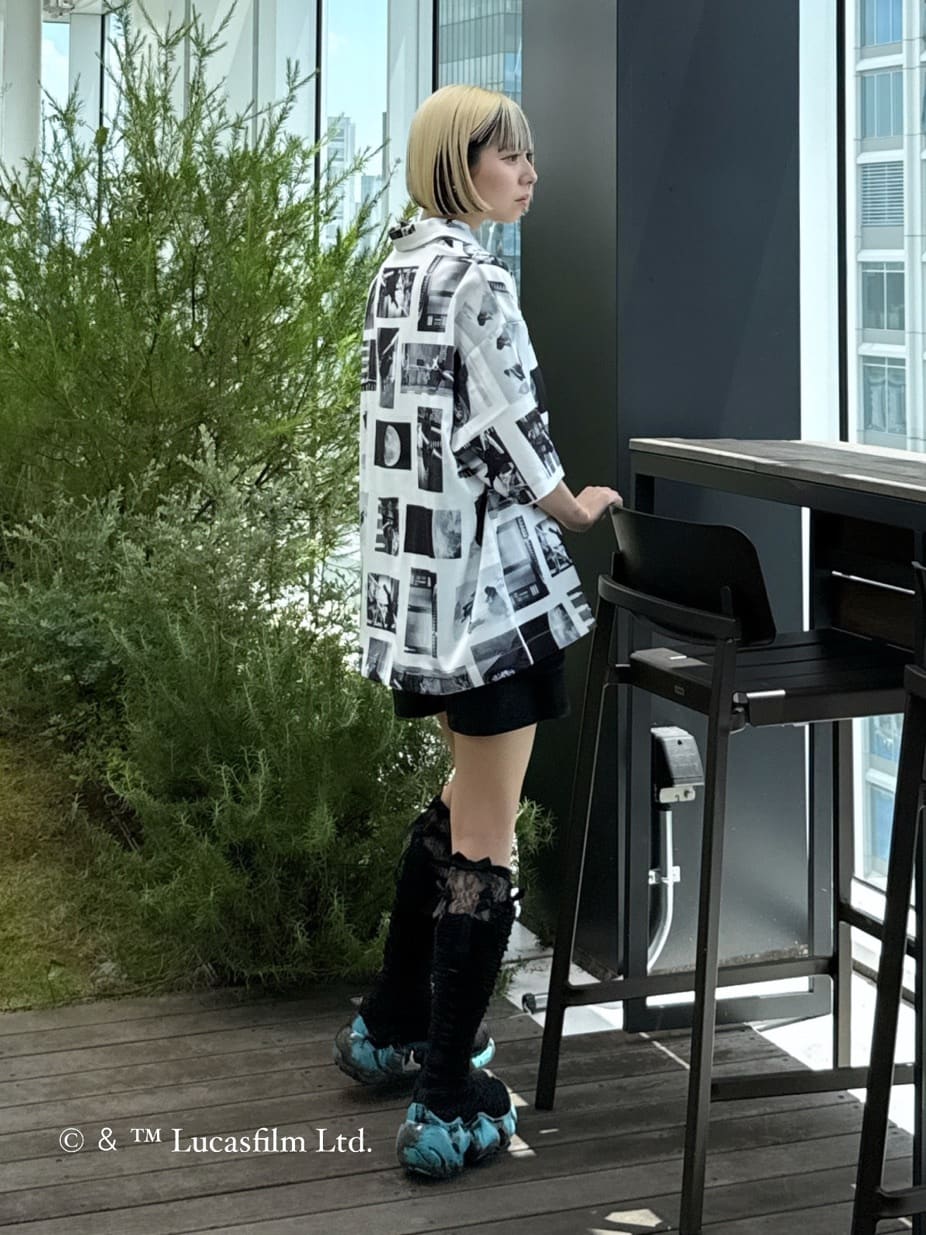 川本葵さんの「tk.TAKEO KIKUCHI｜【STAR WARS】Capsule Collection 2WAY半袖シャツ」を使ったコーディネート