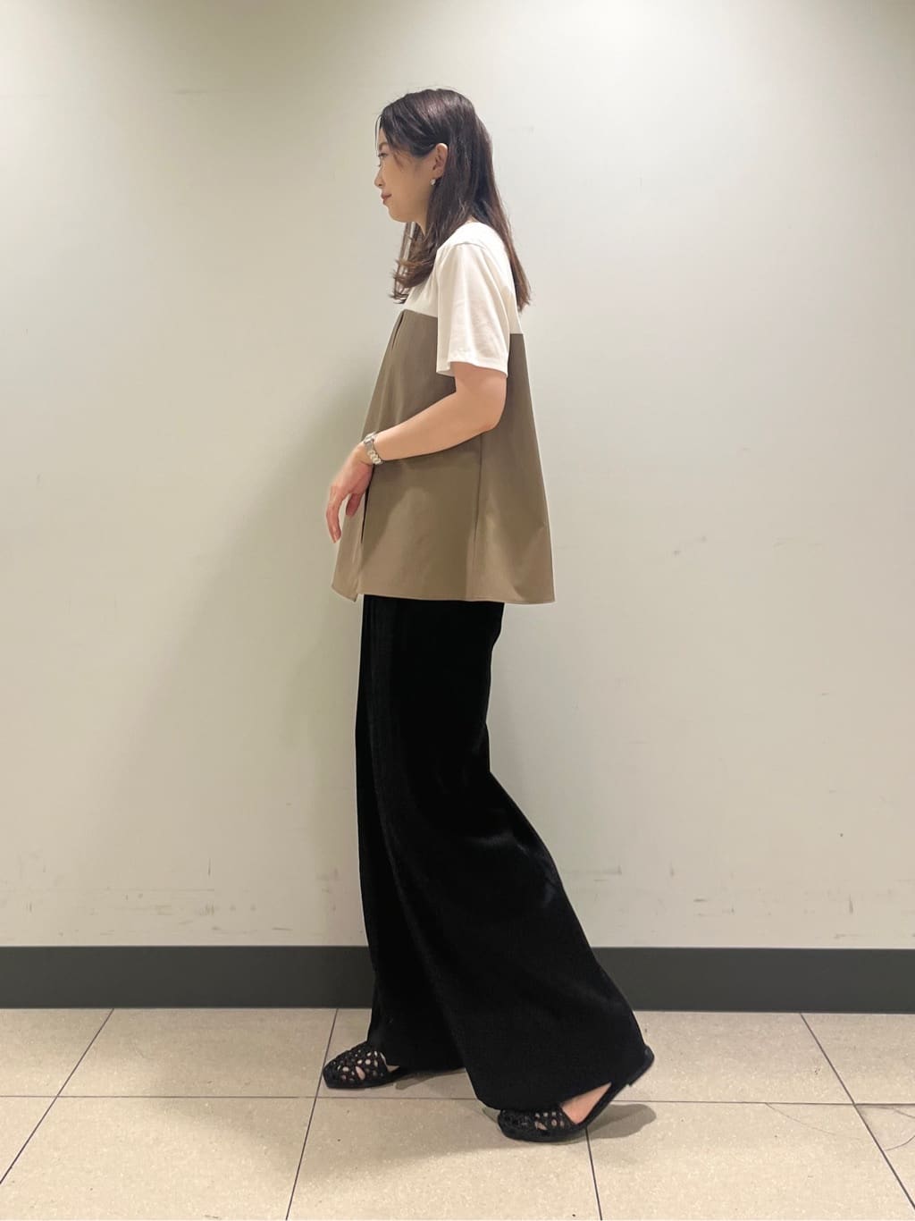 shokoさんの「INDIVI｜【洗える】ビスチェレイヤード風トップス」を使ったコーディネート
