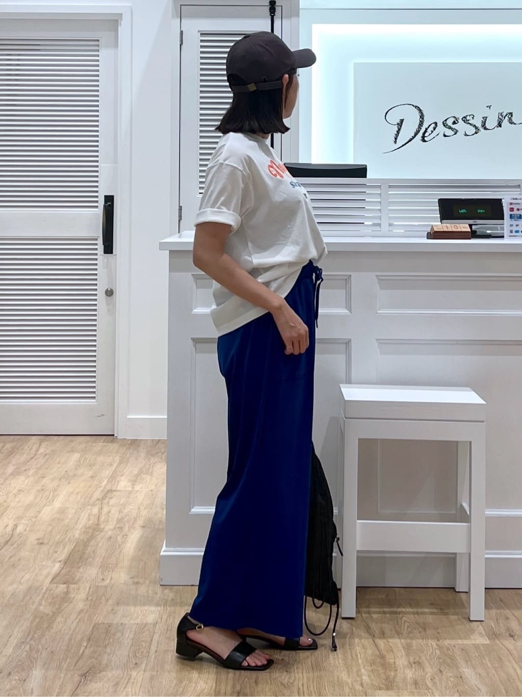 canaさんの「Dessin｜【洗える】オーガニックコットンロゴTシャツ」を使ったコーディネート