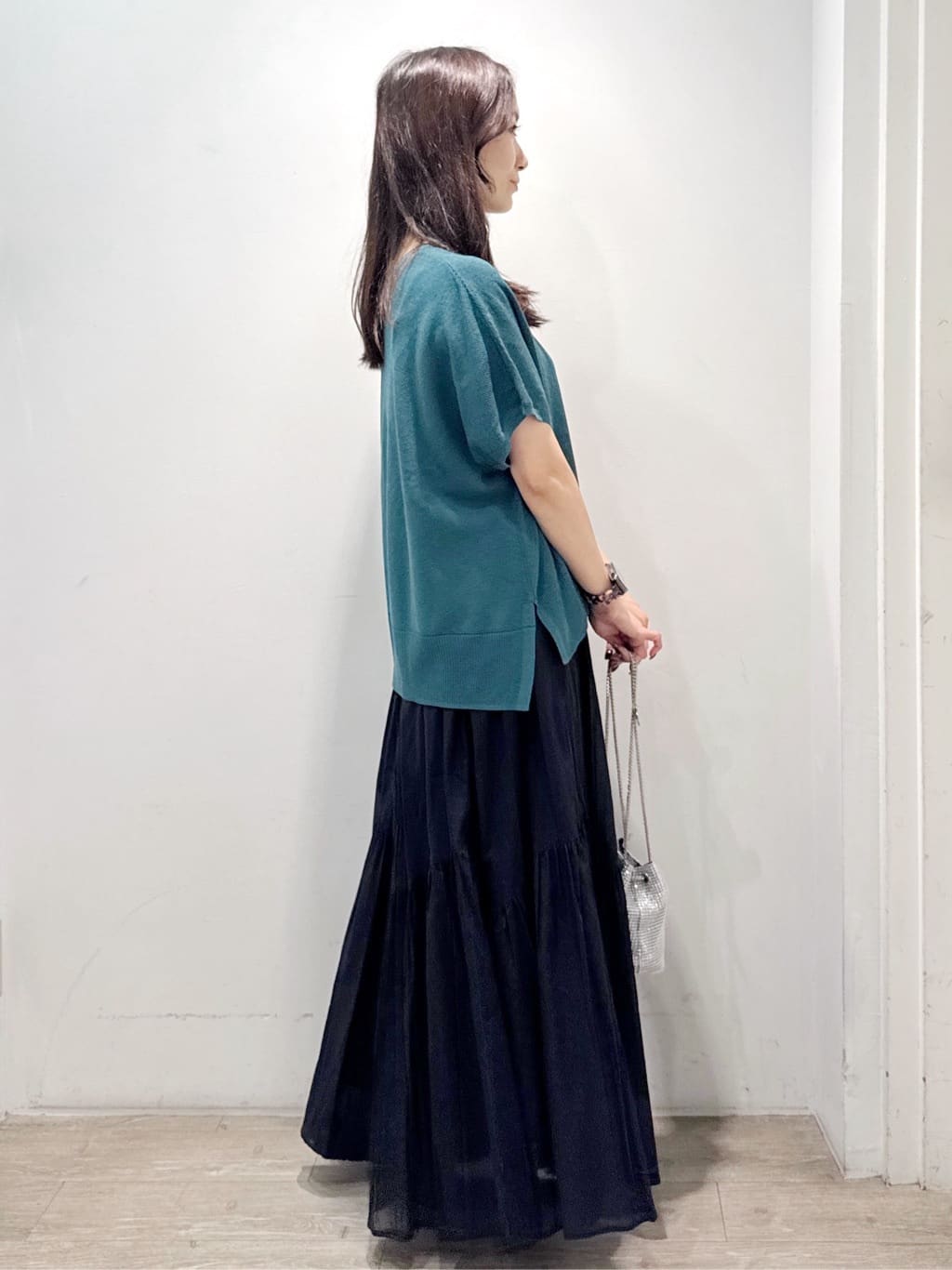 yuicciさんの「OPAQUE.CLIP｜《5色展開／S-LLサイズ》リラクシーメッシュニット【洗濯機洗い可】」を使ったコーディネート
