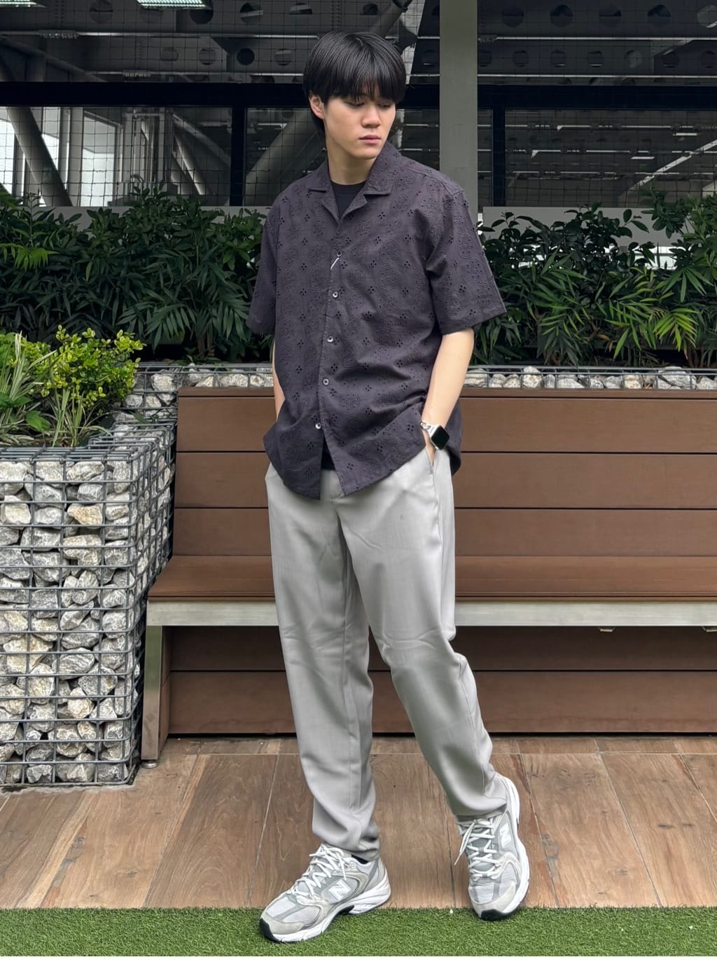 うらしーさんの「THE SHOP TK｜アートグラフィック 半袖Tシャツ 洗濯機OK」を使ったコーディネート