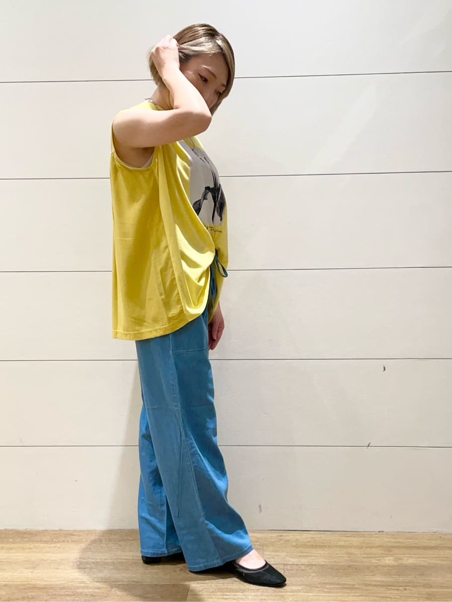 Ryoさんの「THE SHOP TK｜異素材切替フォトプリントTシャツ【洗える】」を使ったコーディネート