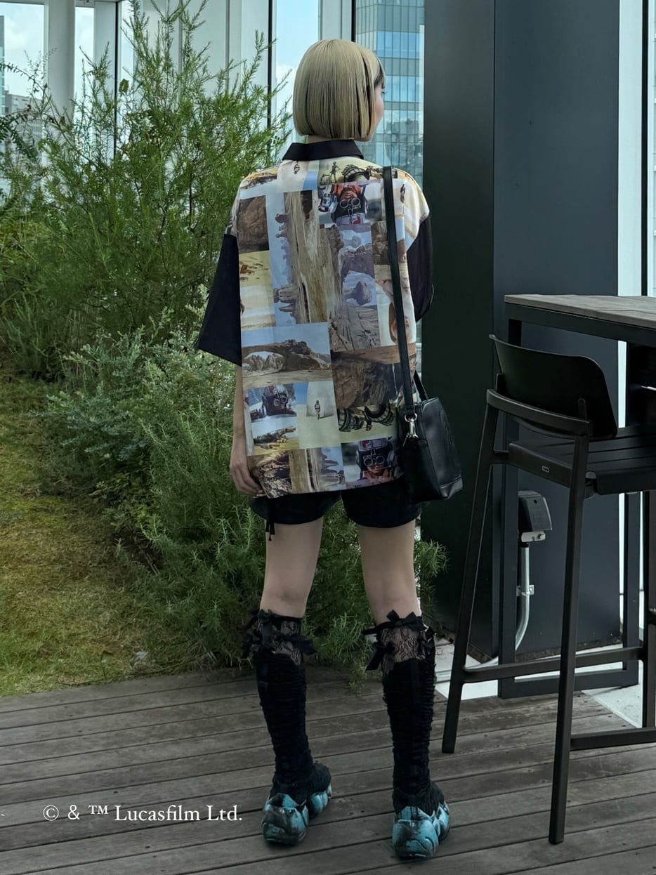 川本葵さんの「tk.TAKEO KIKUCHI｜【STAR WARS】Capsule Collection アオリミニショルダー」を使ったコーディネート