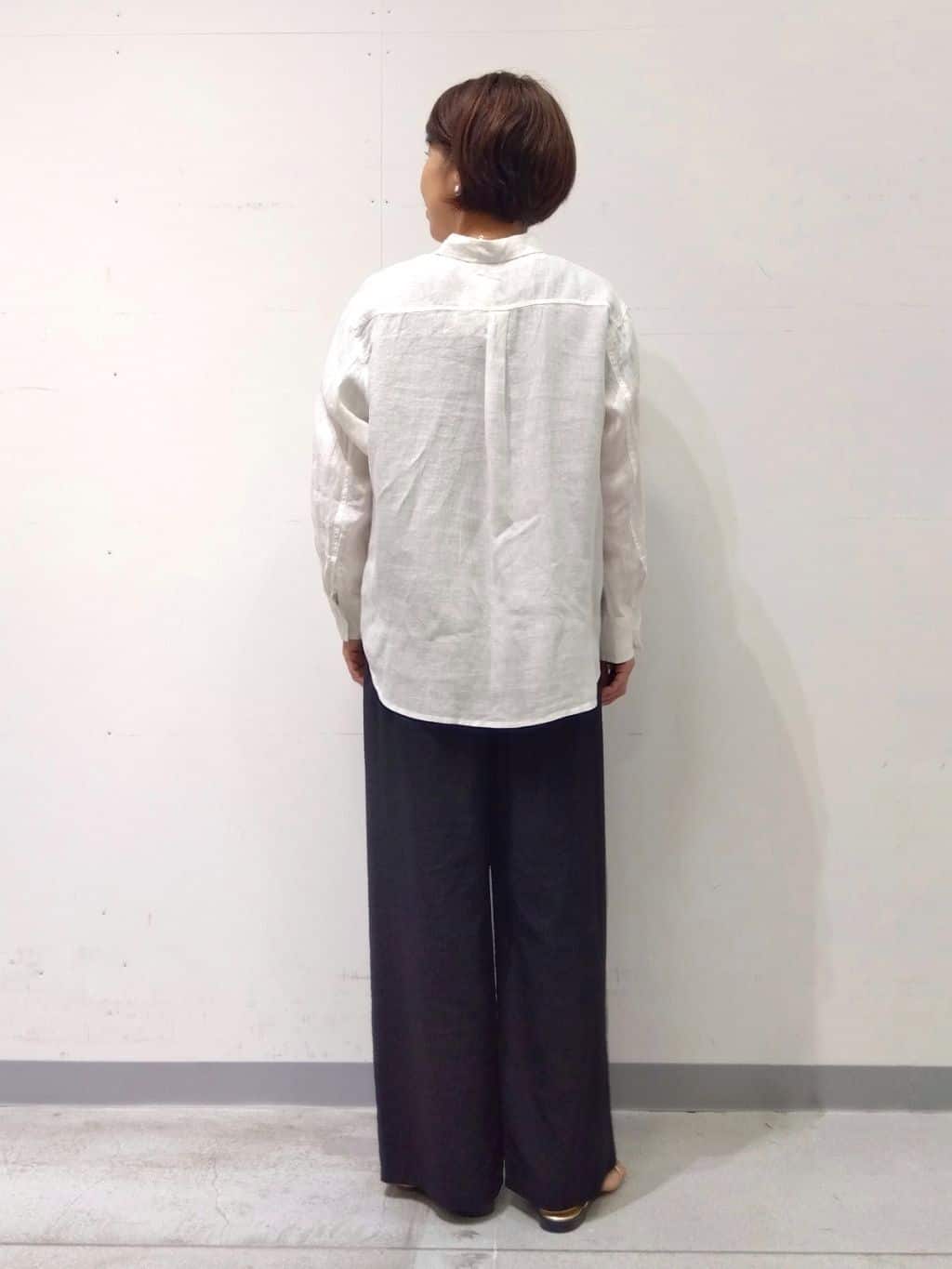 Kさんの「INDIVI｜【洗える／UVケア／SETUP可能】ドロストワイドパンツ」を使ったコーディネート