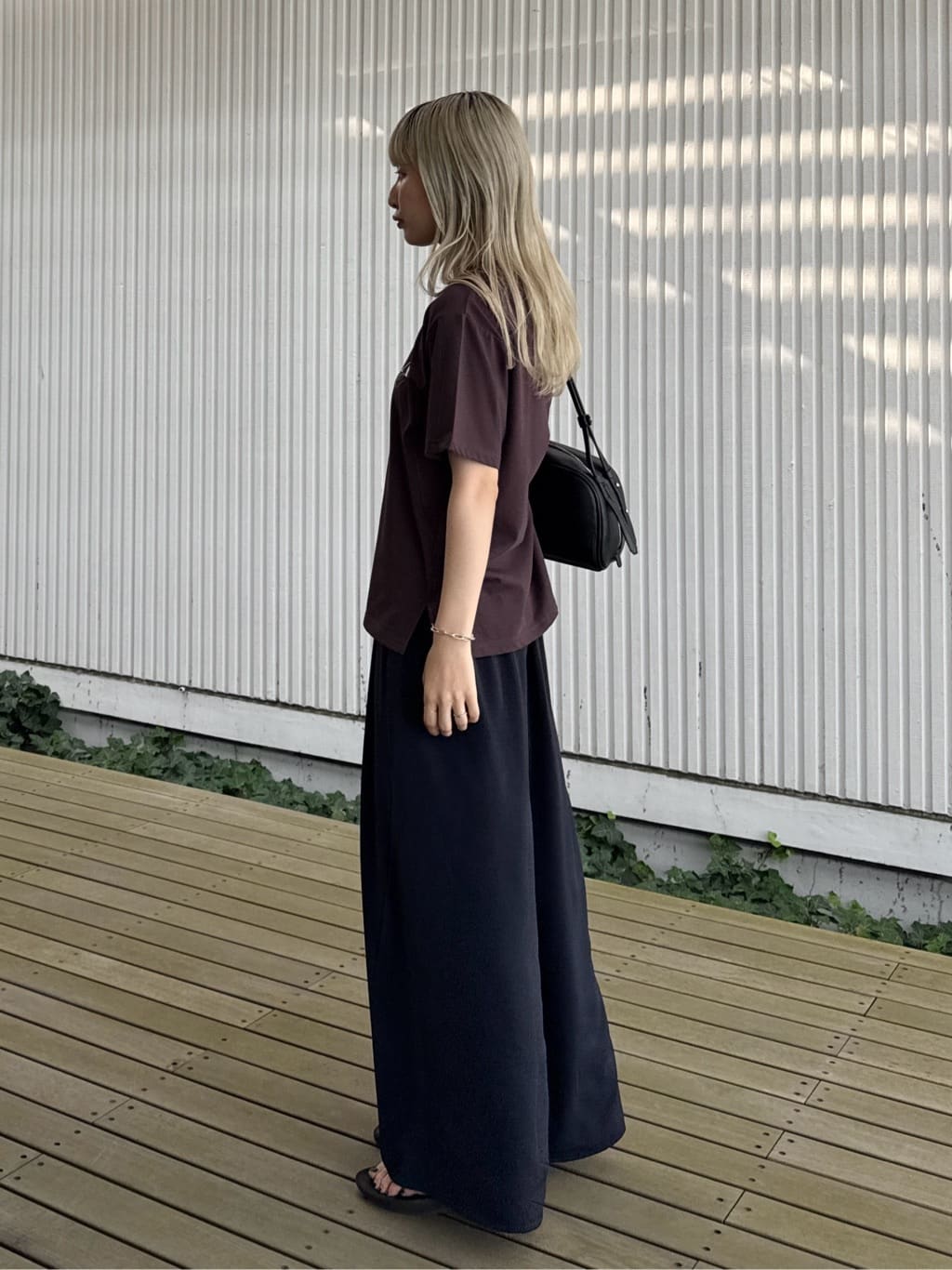 omaさんの「THE SHOP TK｜タックワイドパンツ【UV/洗濯機OK/セットUP可】」を使ったコーディネート