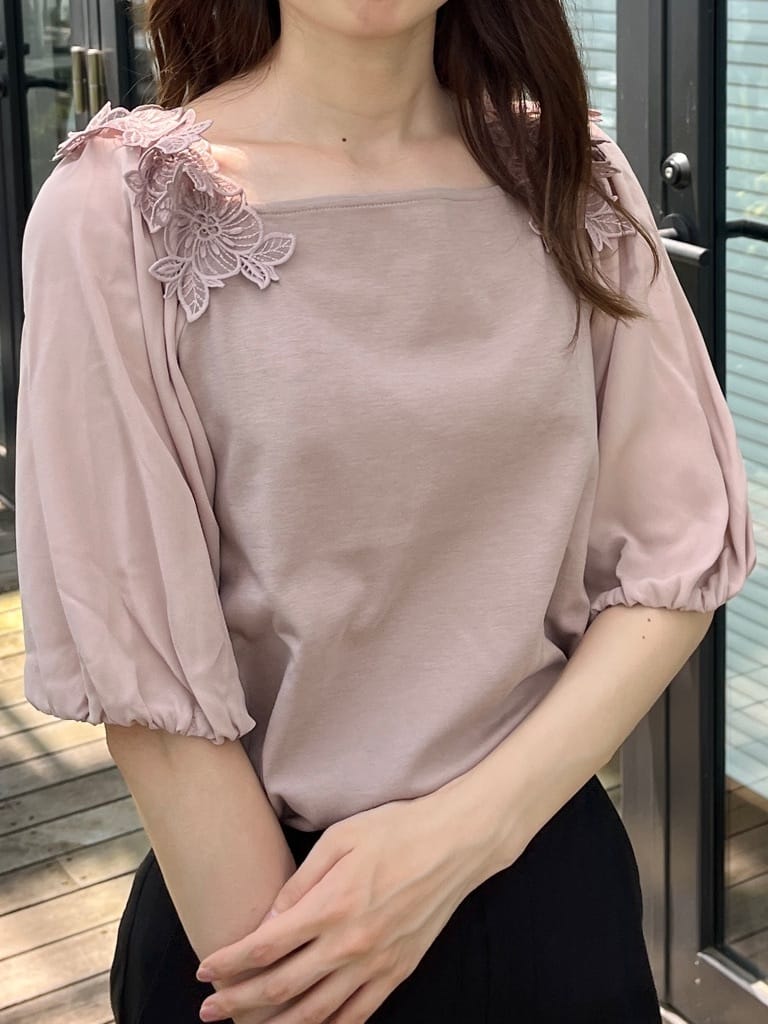 はばさんの「Couture brooch｜【らくちん・キレイ見え】リボンハイパーストレッチパンツ」を使ったコーディネート