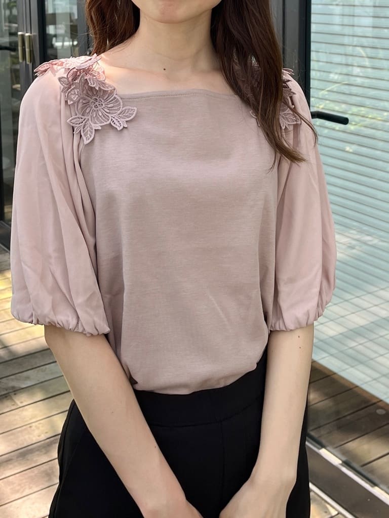 はばさんの「Couture brooch｜【らくちん・キレイ見え】リボンハイパーストレッチパンツ」を使ったコーディネート