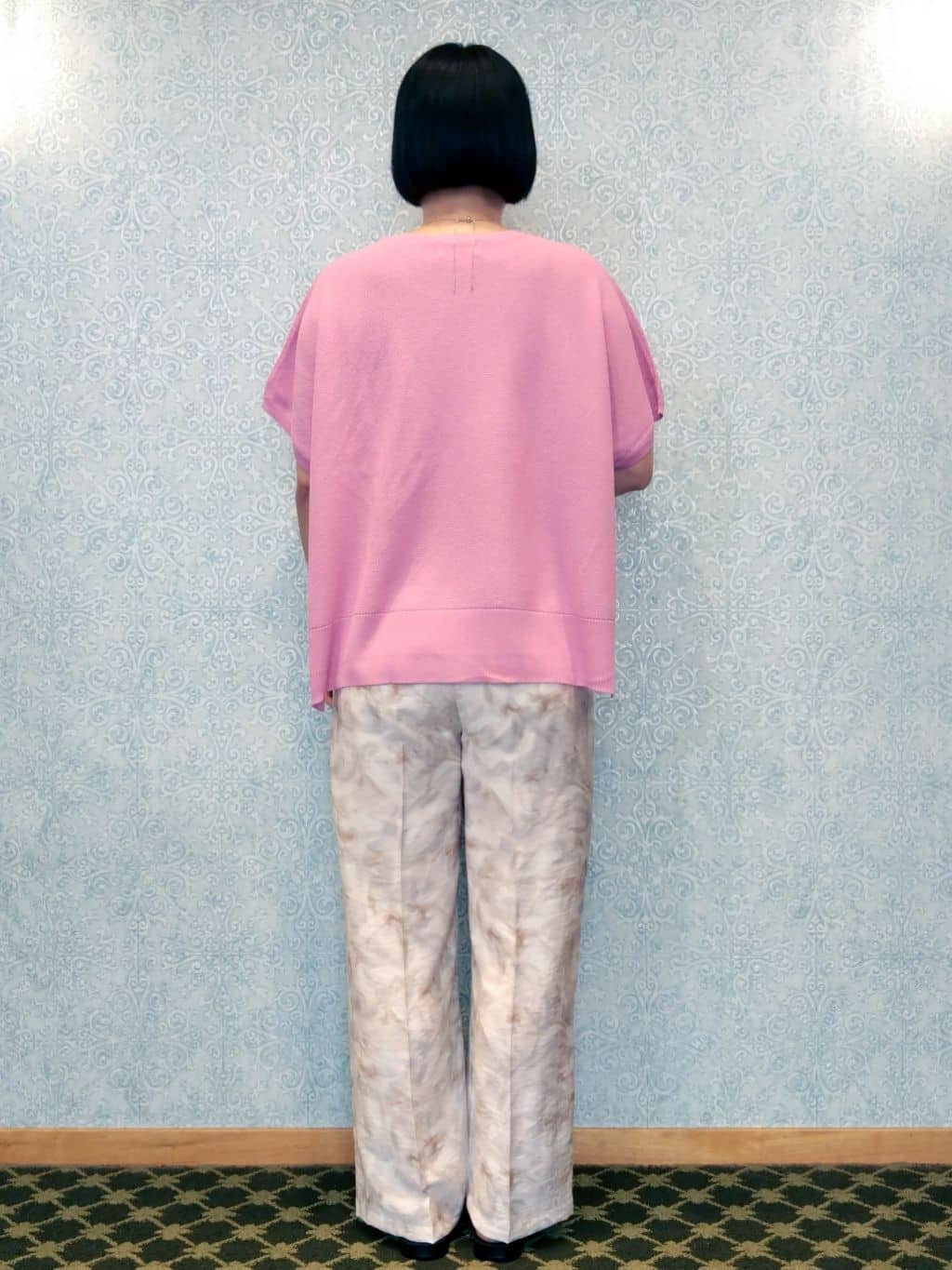 みいさんの「index｜《5色展開／S-LLサイズ》リラクシーメッシュニット【洗濯機洗い可】」を使ったコーディネート