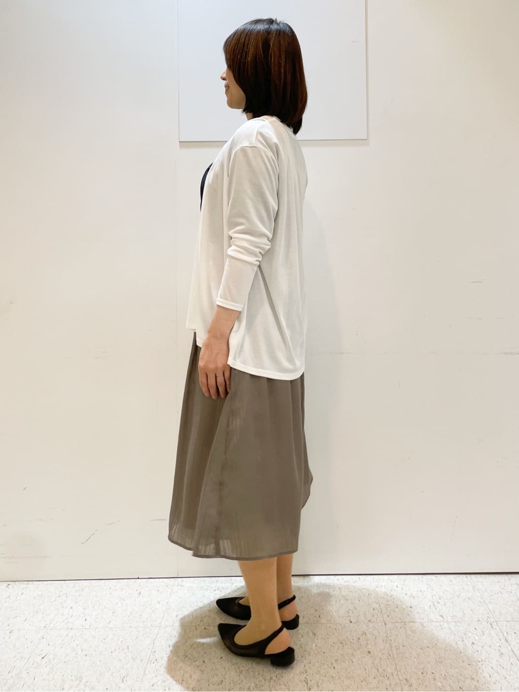めいさんの「Reflect｜【選べる5色◎／マシンウォッシュ可】シャーリングデザインブラウス」を使ったコーディネート