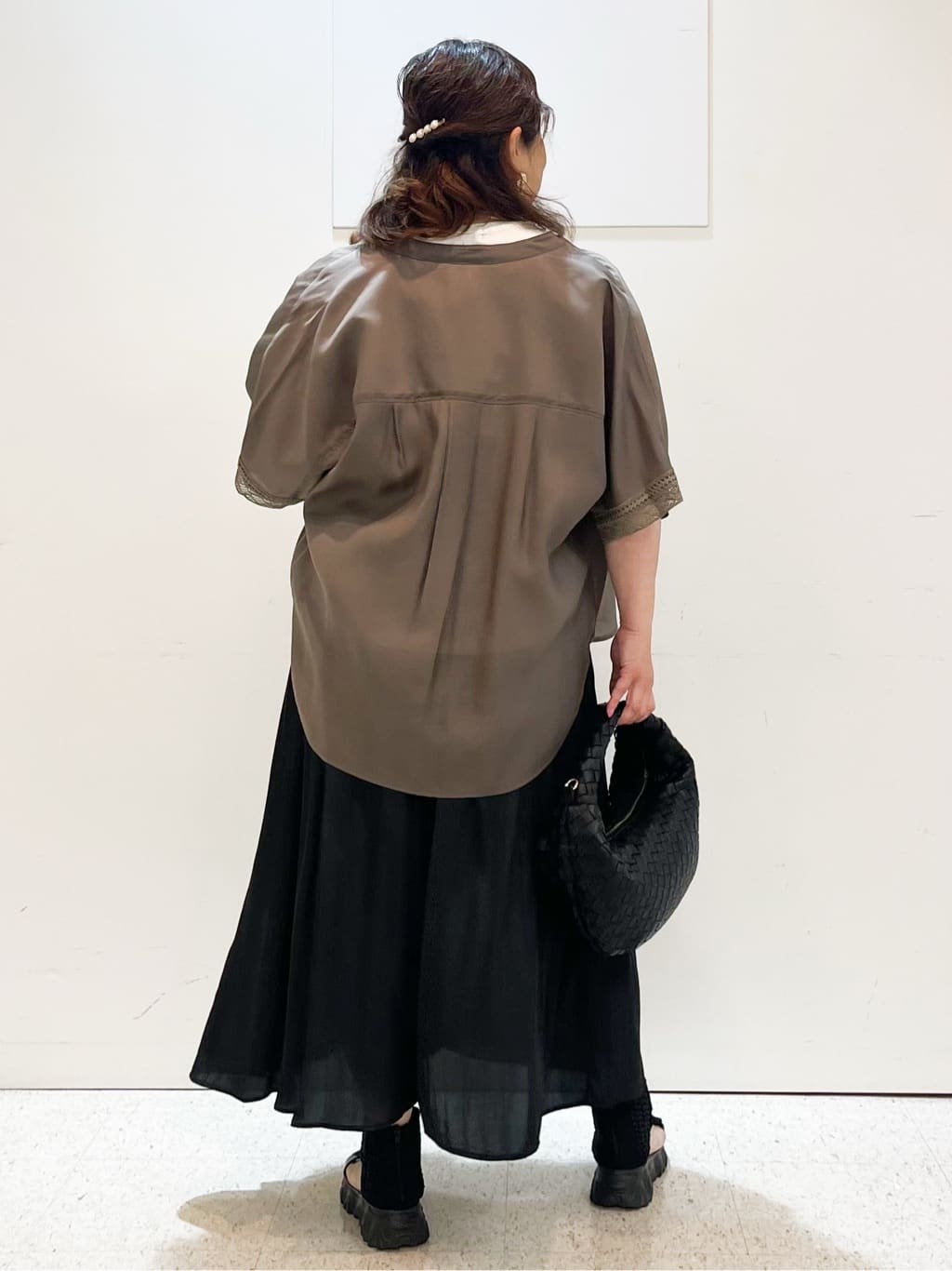 kimmyさんの「Reflect｜【ウエストゴム仕様／長く着られる◎】スカーチョパンツ」を使ったコーディネート