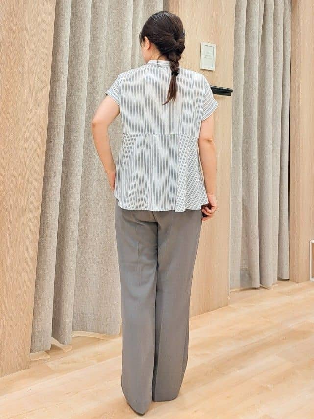 ふるさんの「grove｜軽やかに羽織れて、きちんと見え ハーフスリーブテーラードジャケット」を使ったコーディネート