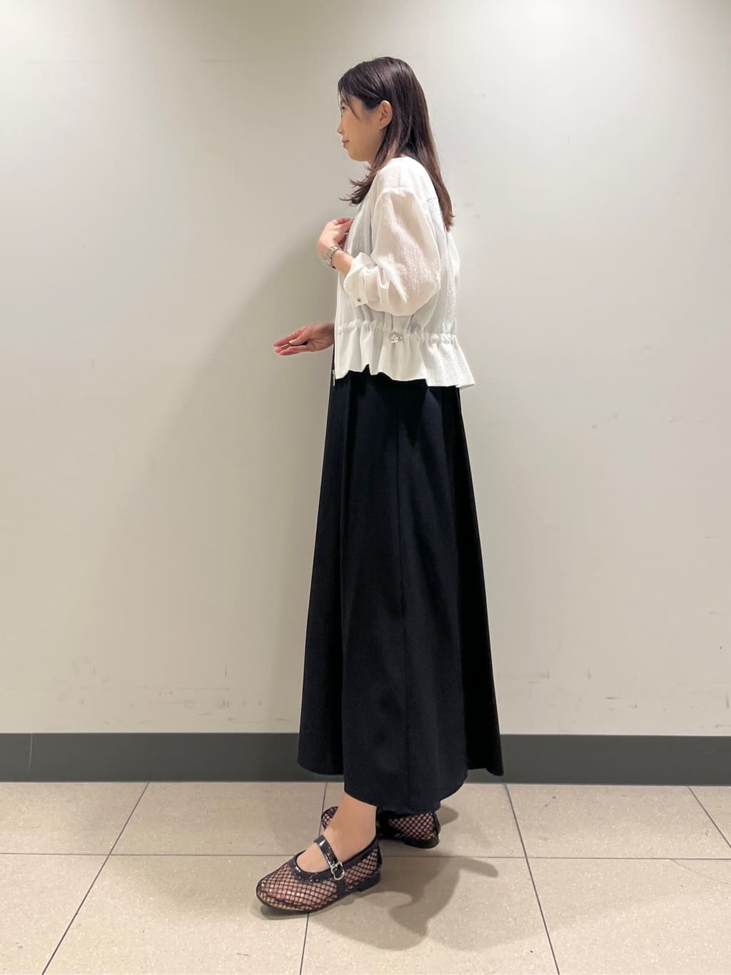 shokoさんの「INDIVI｜【UVケア】エアリージョーゼット キャミワンピース」を使ったコーディネート