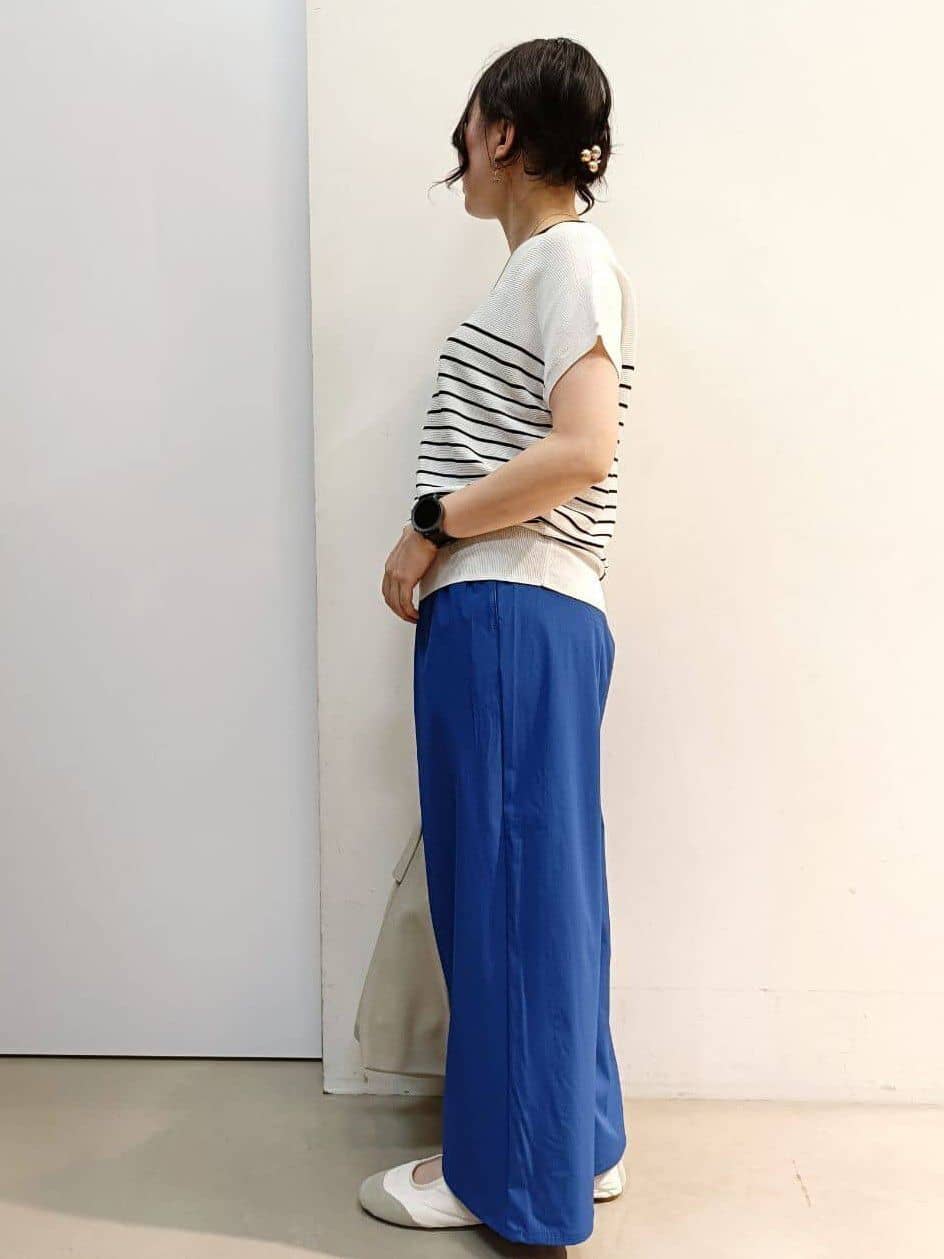 あんさんの「THE SHOP TK｜【6色展開】さらさらフレンチニット【毛玉になりにくい/洗濯機OK】」を使ったコーディネート