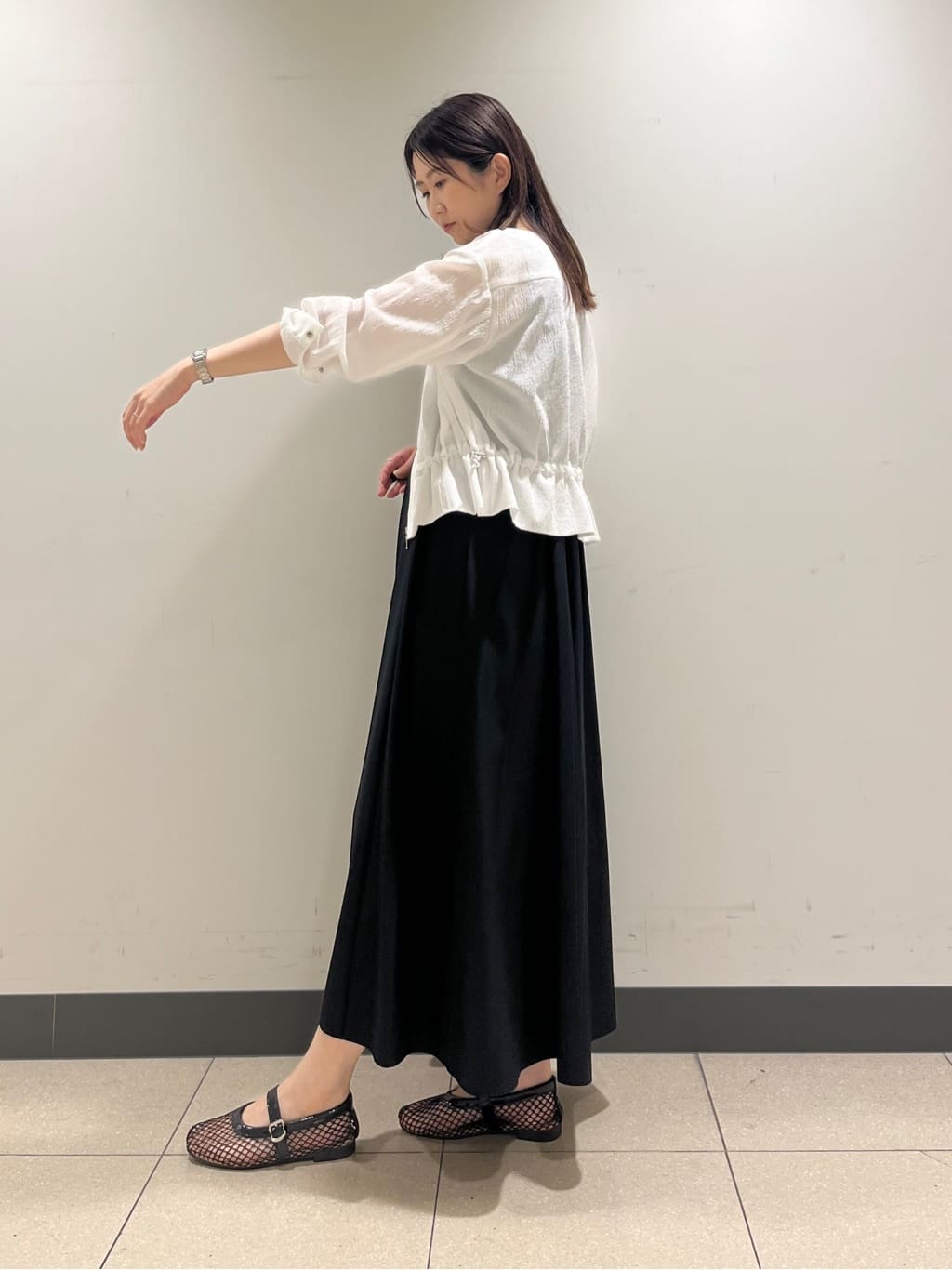 shokoさんの「INDIVI｜【UVケア】エアリージョーゼット キャミワンピース」を使ったコーディネート