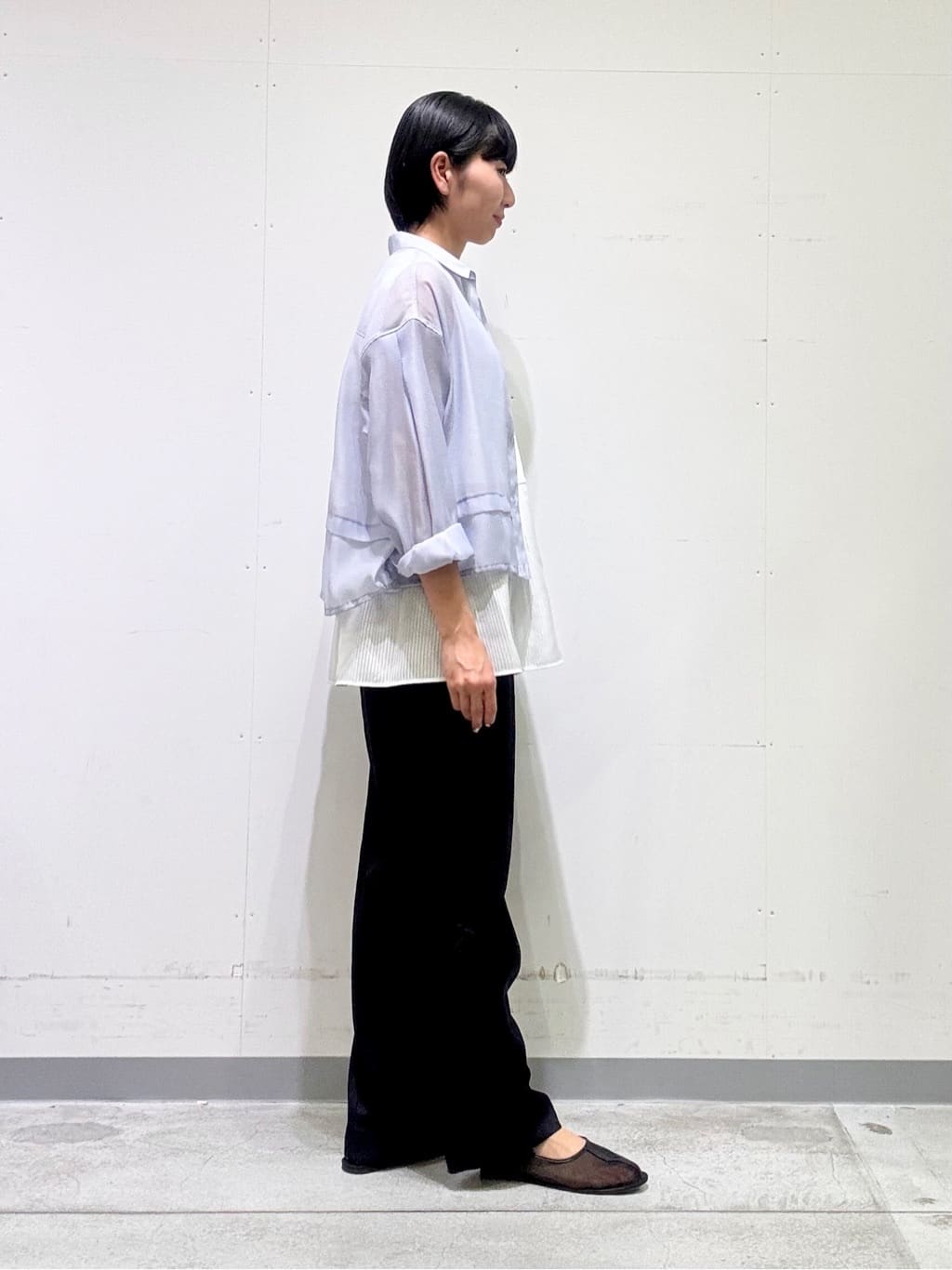 naoさんの「INDIVI｜【洗える／レイヤードにも活躍】ペプラムインナートップス」を使ったコーディネート