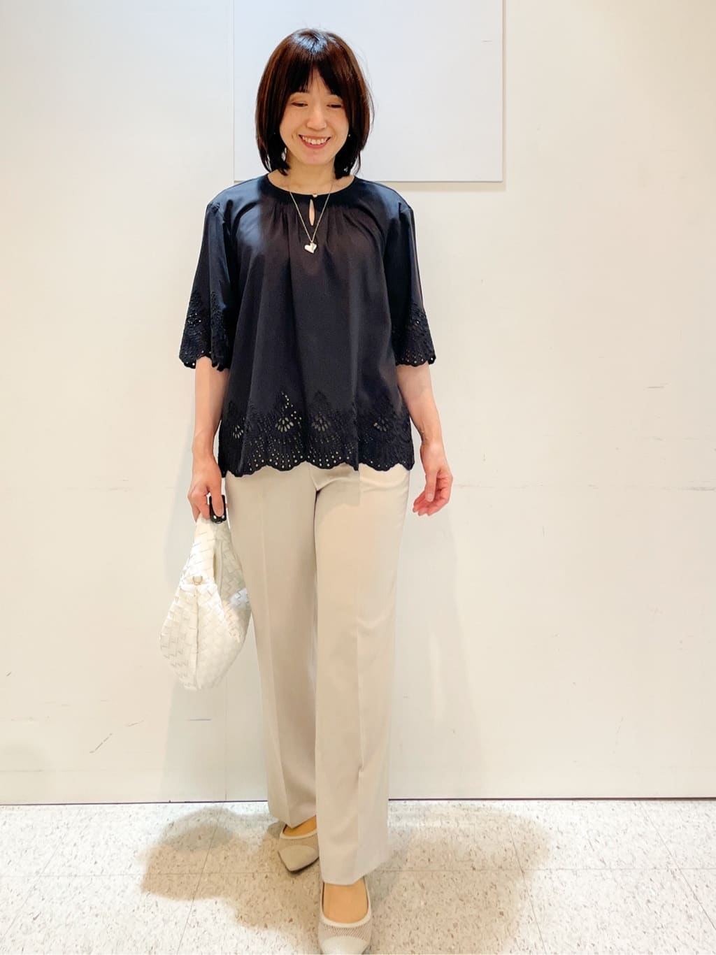めいさんの「Reflect｜【マシンウォッシュ可】リネンライクフレアパンツ」を使ったコーディネート