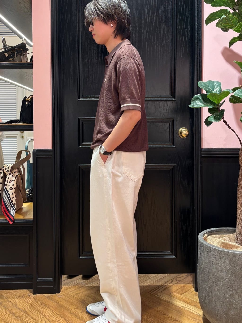 kaminaga さんの「DRESSTERIOR｜レースジャカード ニットポロ」を使ったコーディネート