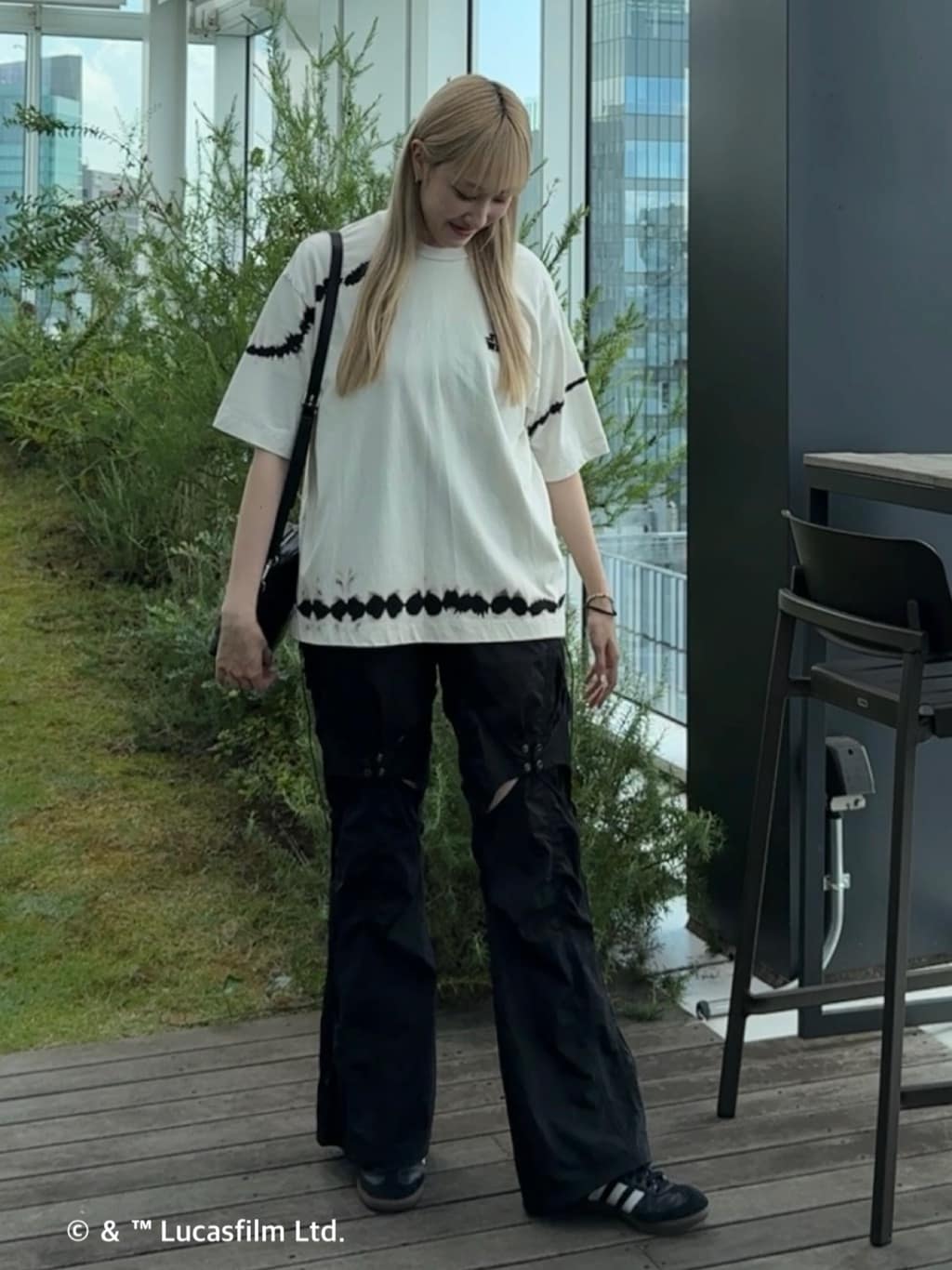 mさんの「tk.TAKEO KIKUCHI｜【STAR WARS】Capsule Collection タイダイTシャツ」を使ったコーディネート