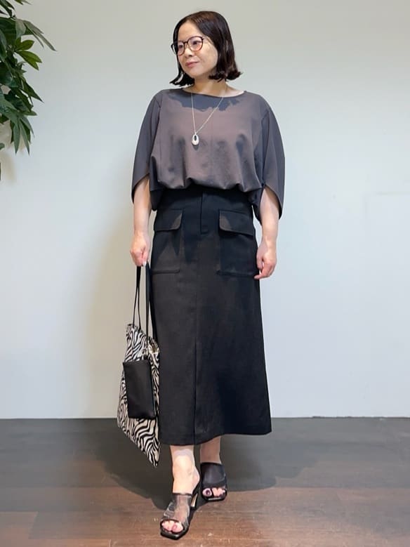 Asamiさんの「UNTITLED｜マーブルドロップネックレス」を使ったコーディネート