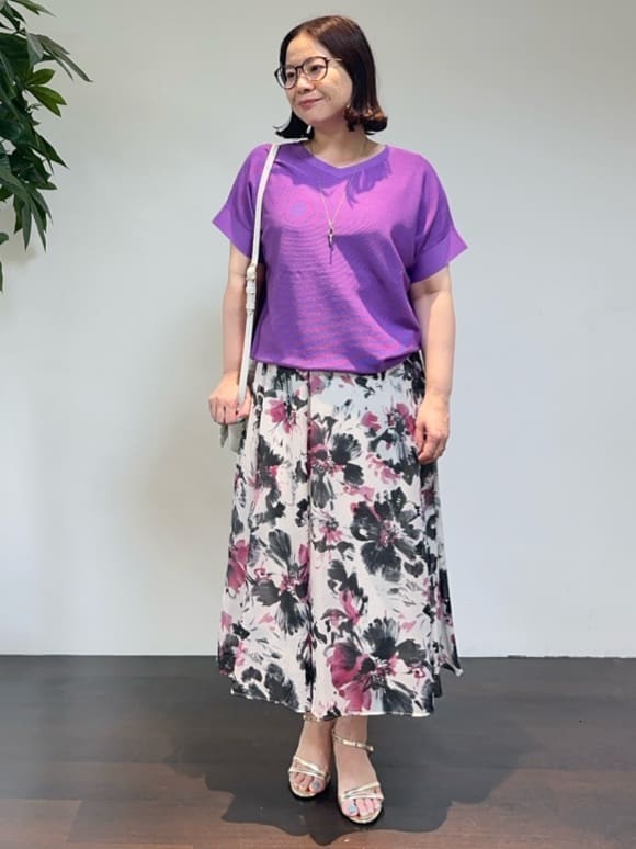 Asamiさんの「UNTITLED｜マーブルドロップネックレス」を使ったコーディネート