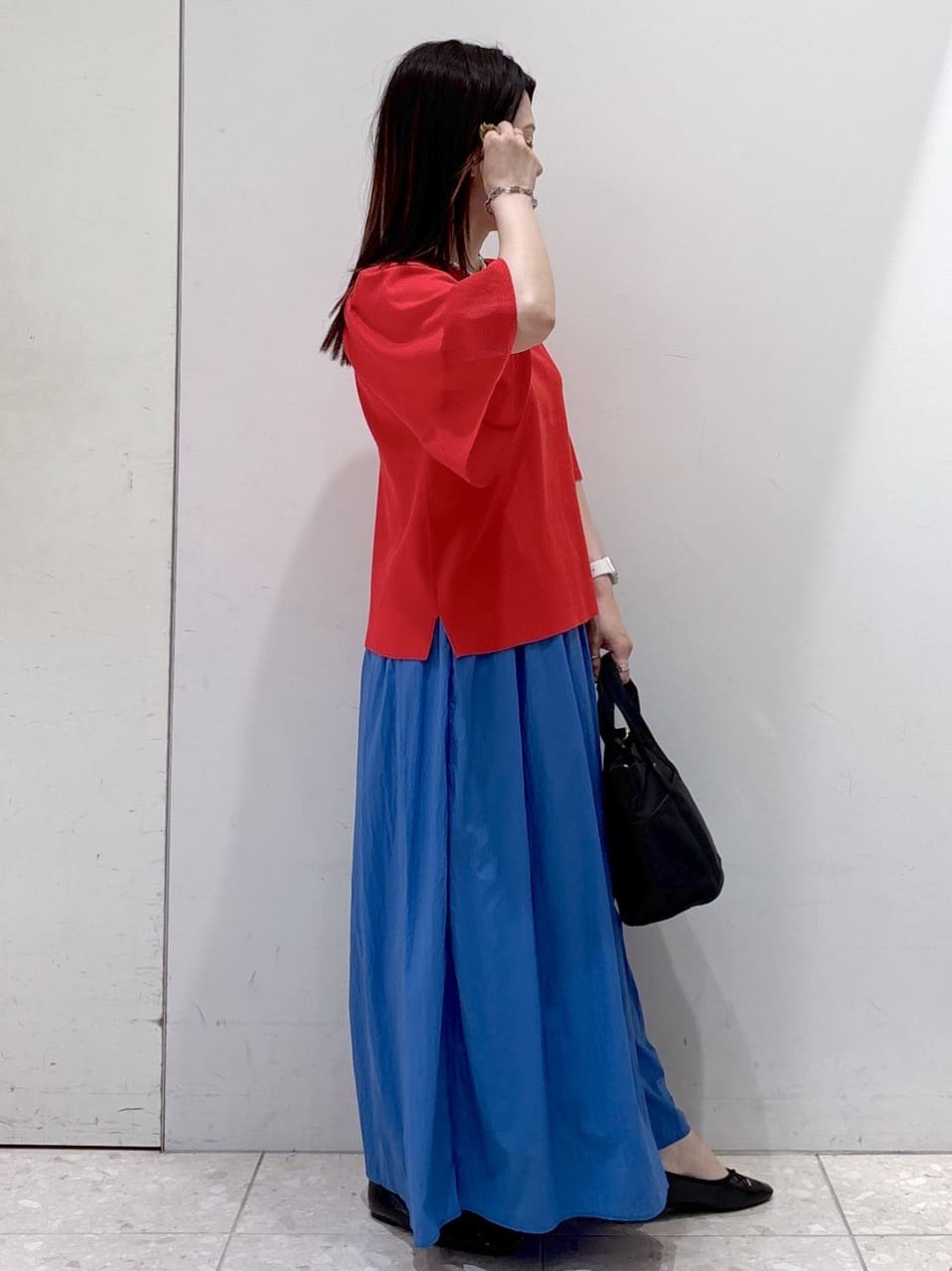 mameさんの「OPAQUE.CLIP｜【定番/6color】名品フラットバレエシューズ」を使ったコーディネート