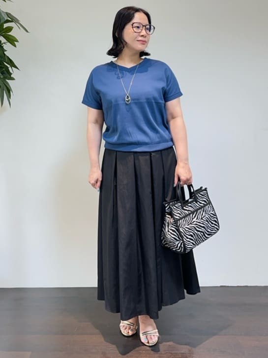 Asamiさんの「UNTITLED｜マーブルドロップネックレス」を使ったコーディネート