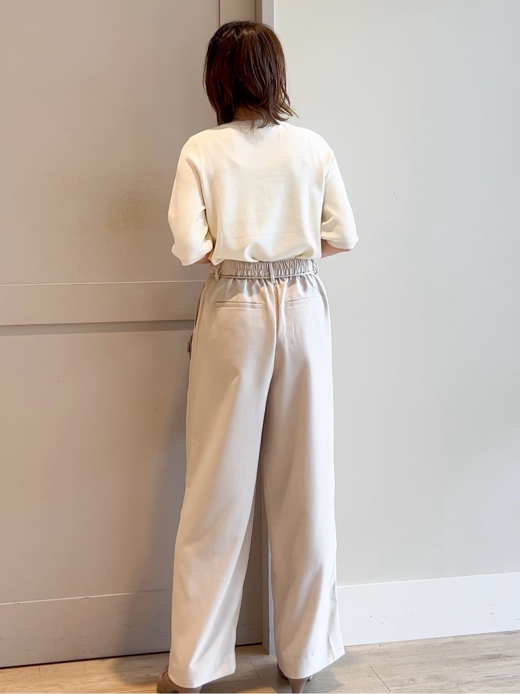 yamakoさんの「grove｜ひんやり多機能・やわらかドライタッチ五分袖プルオーバー」を使ったコーディネート