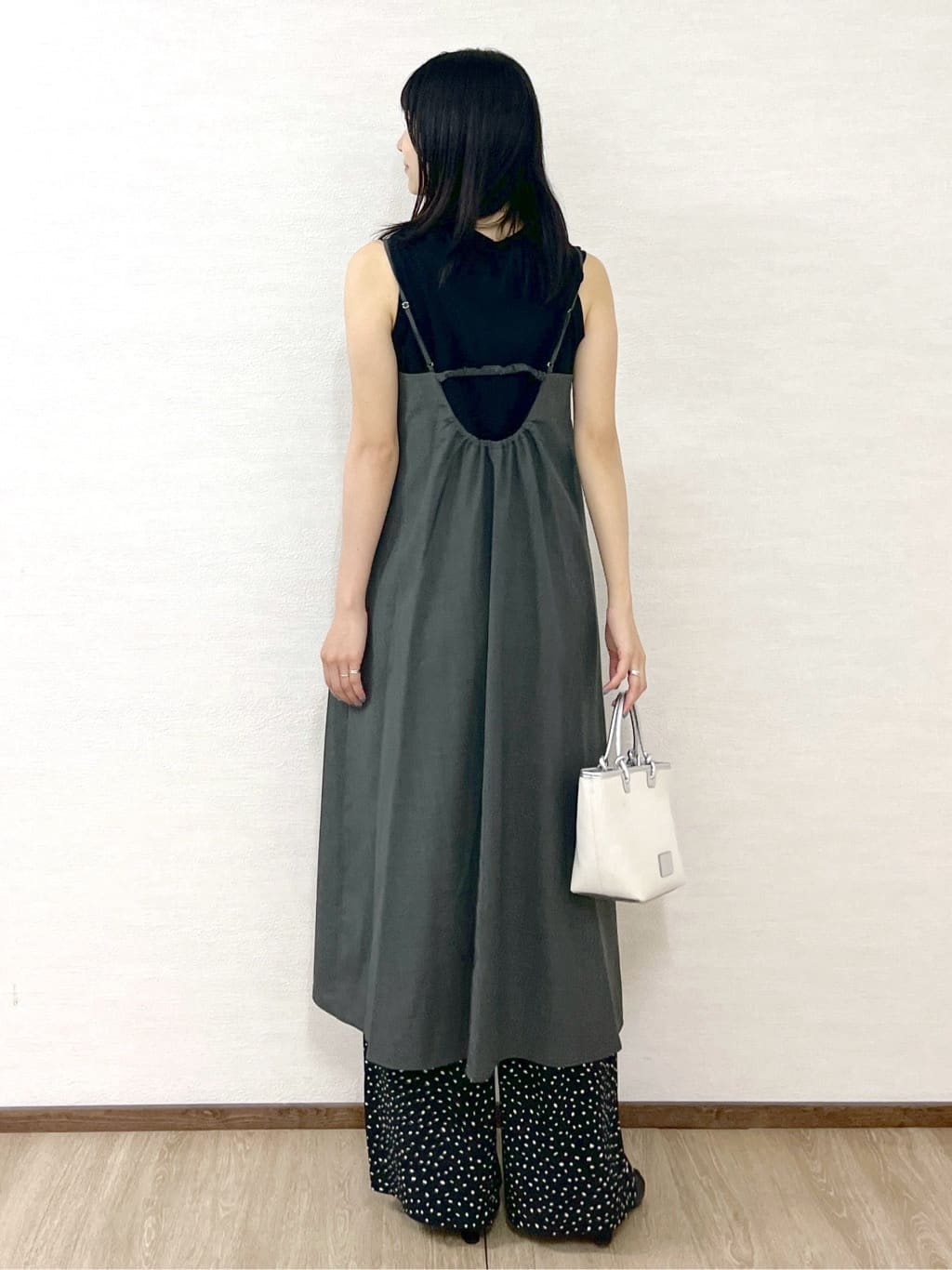 sachikoさんの「OPAQUE.CLIP｜幾何柄プリントイージーワイドパンツ／セットアップ対応【洗える】」を使ったコーディネート