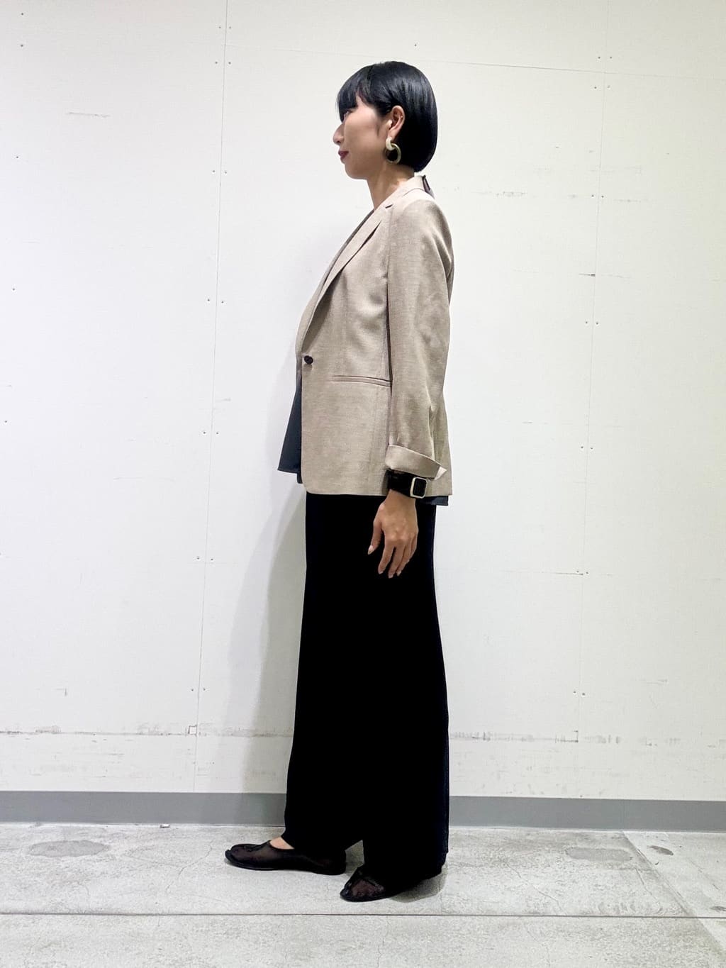 naoさんの「INDIVI｜【着る日傘／遮熱／UVケア】ワイドパンツ」を使ったコーディネート