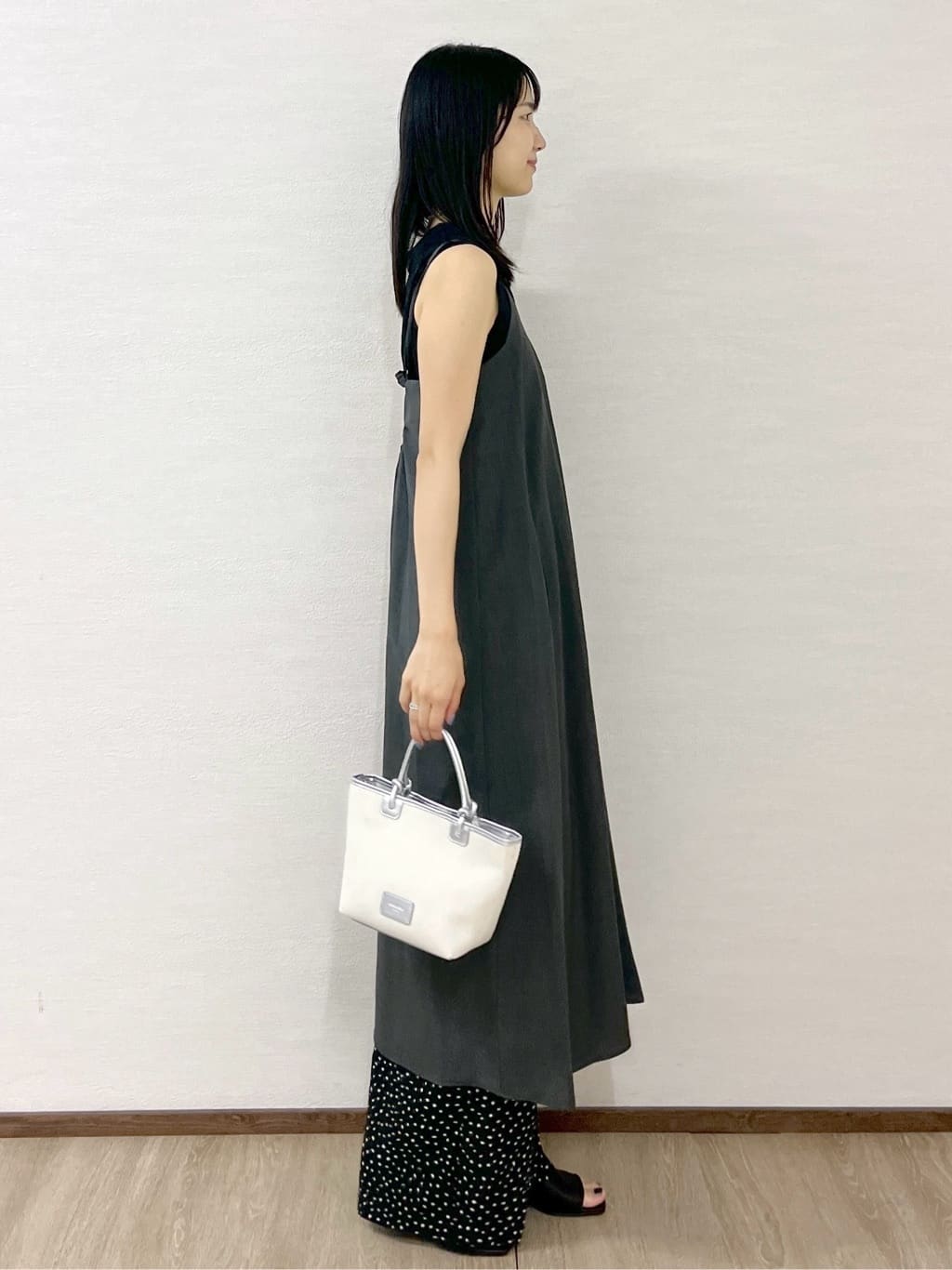 sachikoさんの「OPAQUE.CLIP｜幾何柄プリントイージーワイドパンツ／セットアップ対応【洗える】」を使ったコーディネート