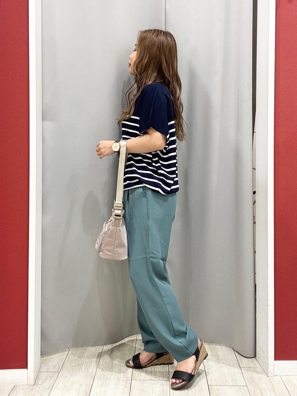 shioさんの「SHOO･LA･RUE｜【ひんやり/S-LL】さらさらな肌触りが心地よい フレンチスリーブニット」を使ったコーディネート