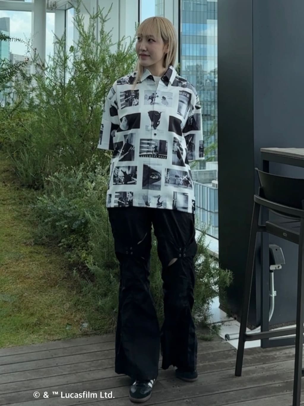 mさんの「tk.TAKEO KIKUCHI｜【STAR WARS】Capsule Collection 2WAY半袖シャツ」を使ったコーディネート