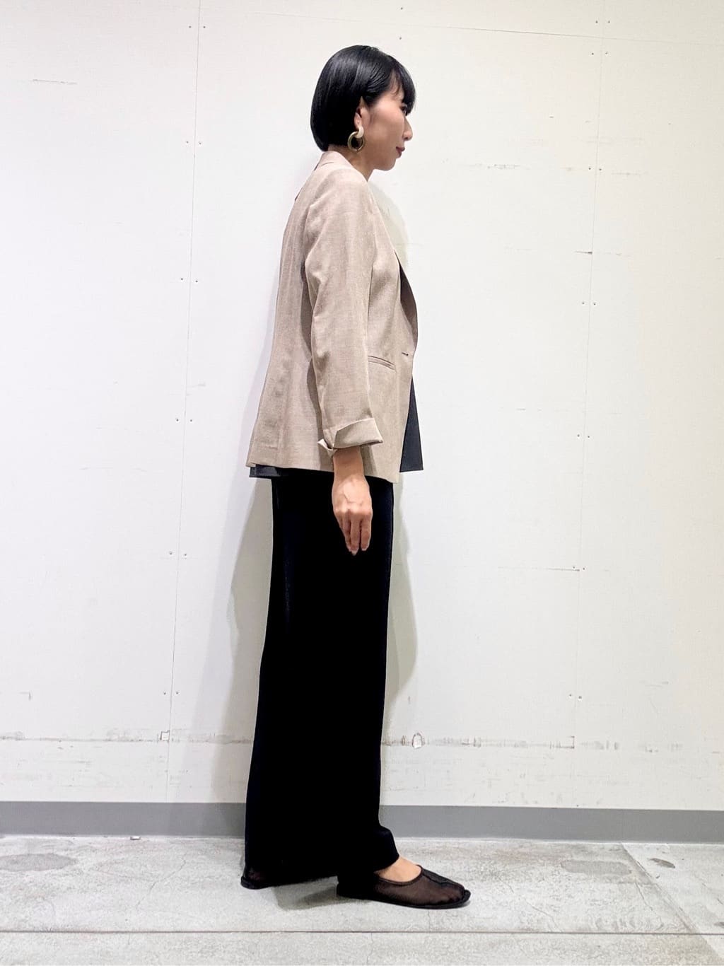 naoさんの「INDIVI｜【着る日傘／遮熱／UVケア】ワイドパンツ」を使ったコーディネート