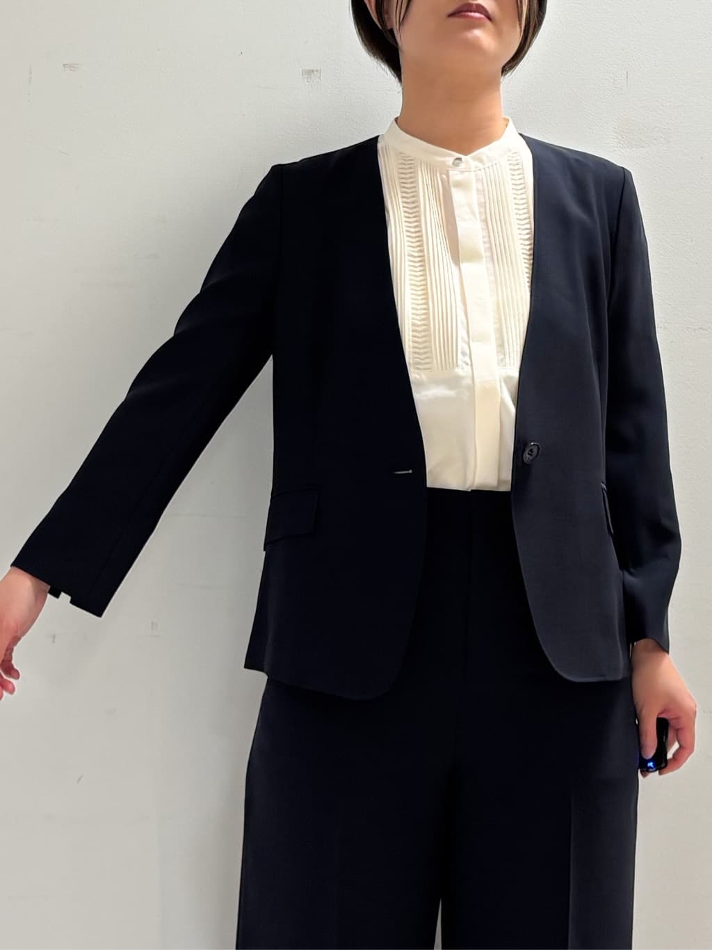 yasukoさんの「COUP DE CHANCE｜【手洗い可／日本製】センタープレス ストレートパンツ」を使ったコーディネート