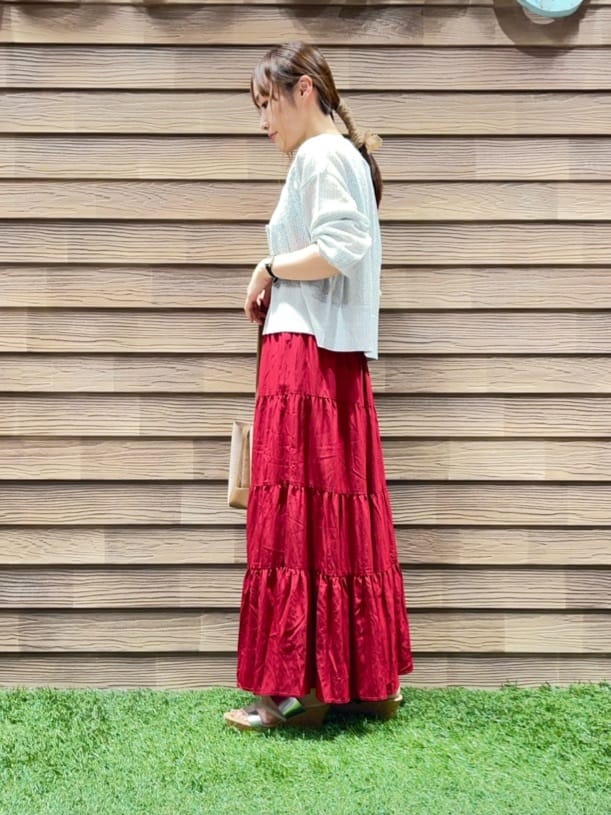 himiさんの「SHOO･LA･RUE｜キラッと光るラメとスパンコールが印象的 メッシュカーディガン」を使ったコーディネート