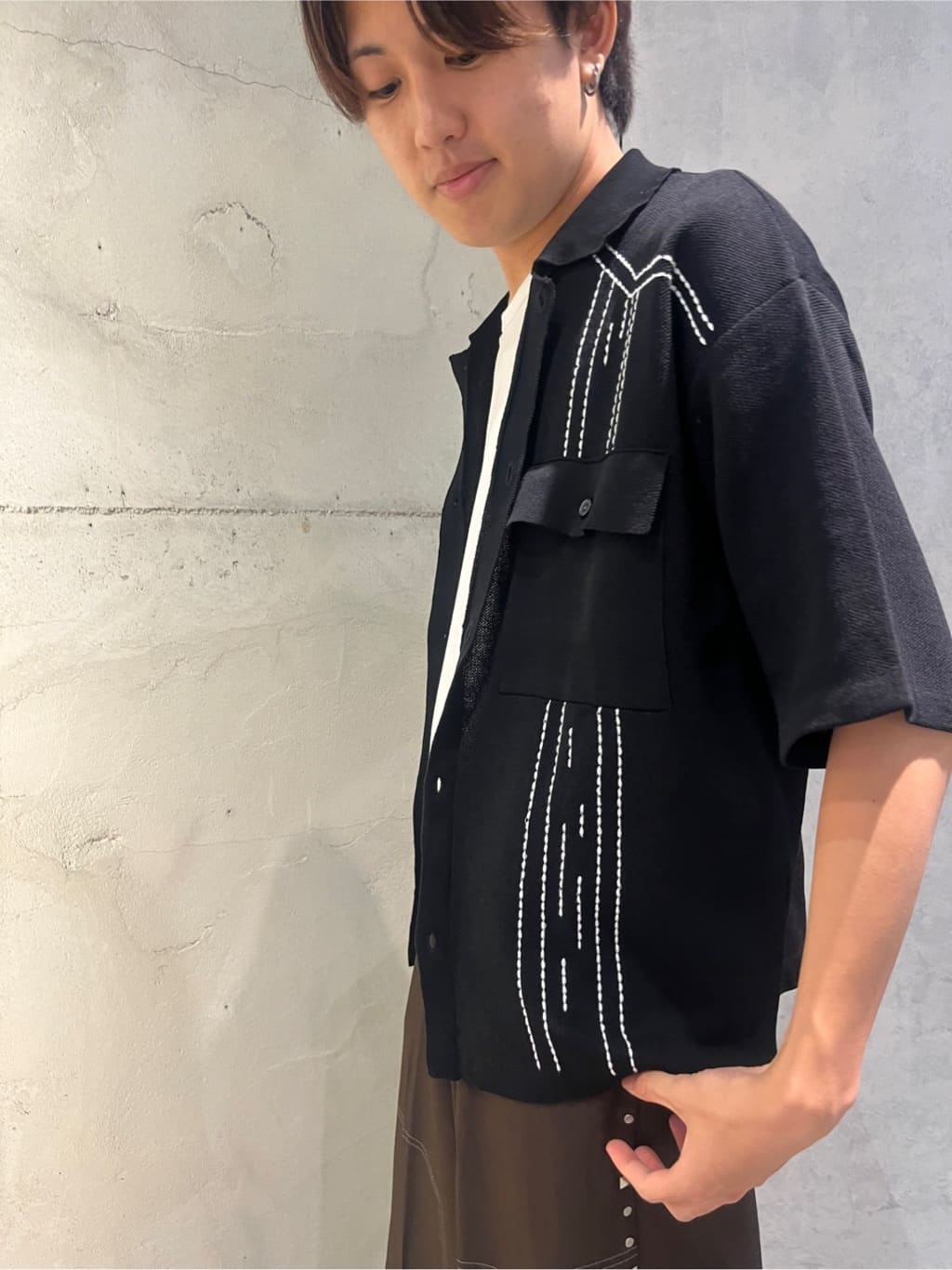 ゆーさんさんの「tk.TAKEO KIKUCHI｜ウェスタンポロカーディガン」を使ったコーディネート