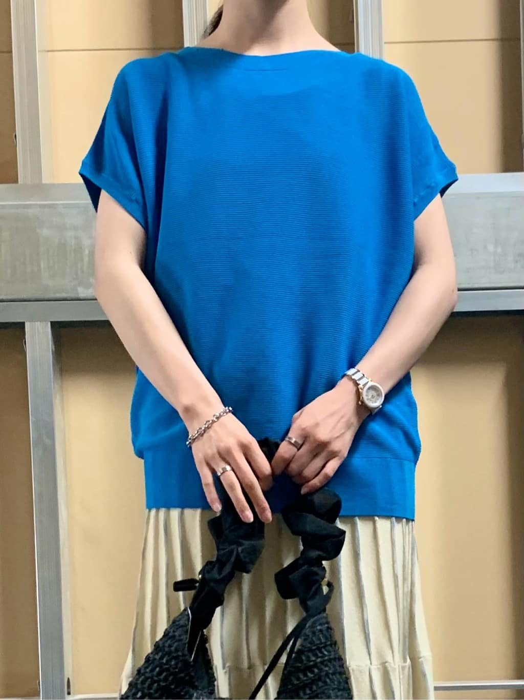 sahoさんの「THE SHOP TK｜【6色展開】さらさらフレンチニット【毛玉になりにくい/洗濯機OK】」を使ったコーディネート